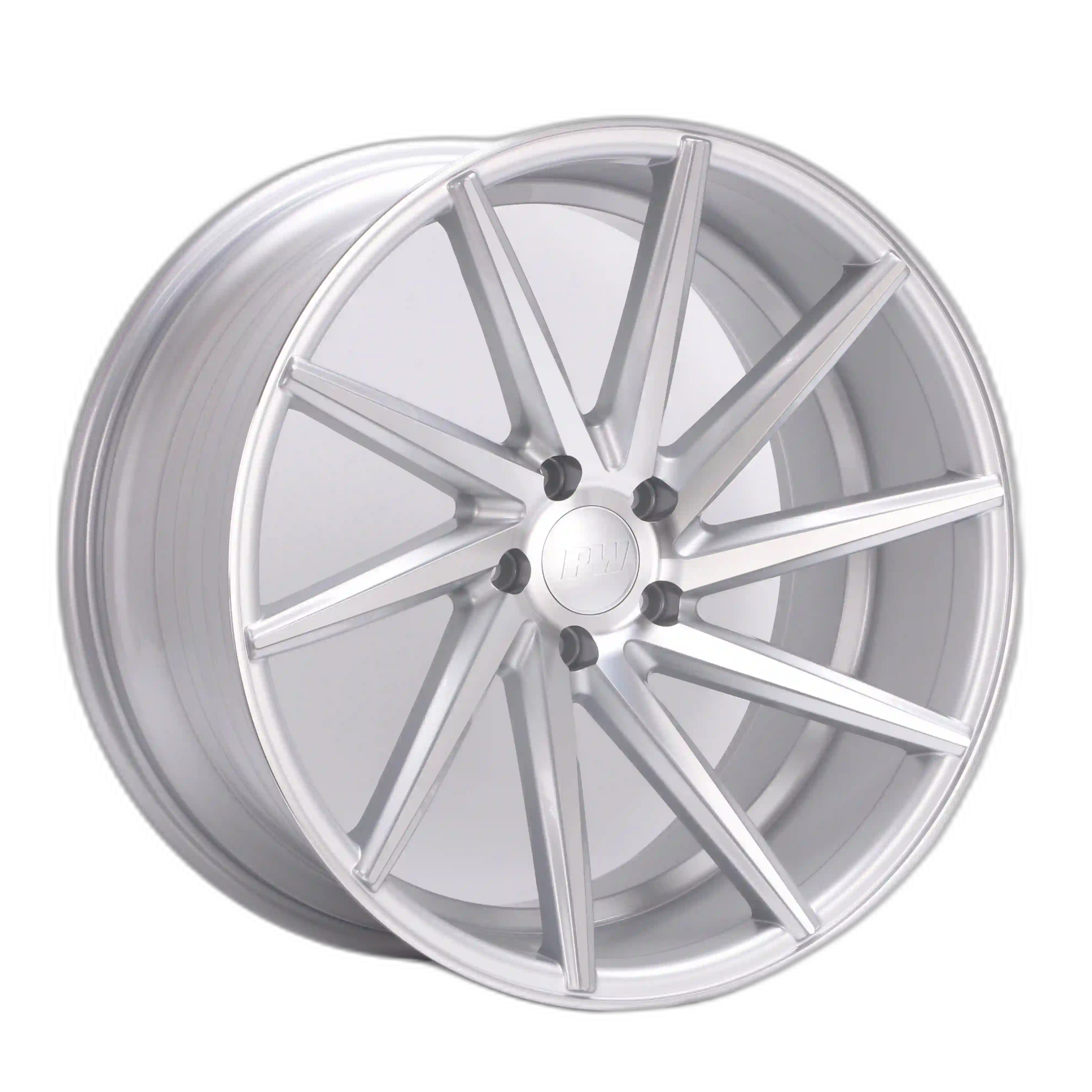 W013 1059 20x10 5x112 / 5x114.3 SILVER MACHINE FACE