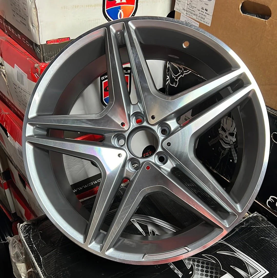 WHEELS 5055 20x8.5 5x112 GUN METAL MACHINE FACE