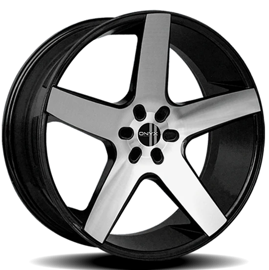 ONYX 908 20X8.5 6 LUG BLANK GLOSS BLACK MACHINE CB78.1 ET18