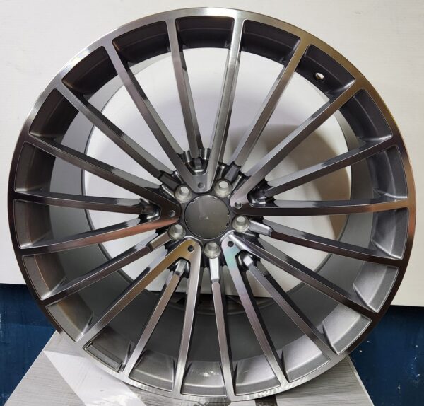 0235 M10 WHEELS 20x8.5 5x112 GLOSS GUN METAL MACHINE FACE