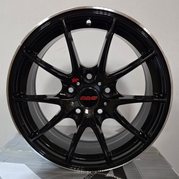 OE-RW009-6 VOLK RACING 16X7.0 16X7 5×114.3 PIANO BLACK MACHINED