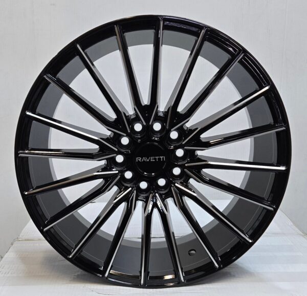 RAV-18 18X8.0 5X114.3 5X120 BLACK MILLED
