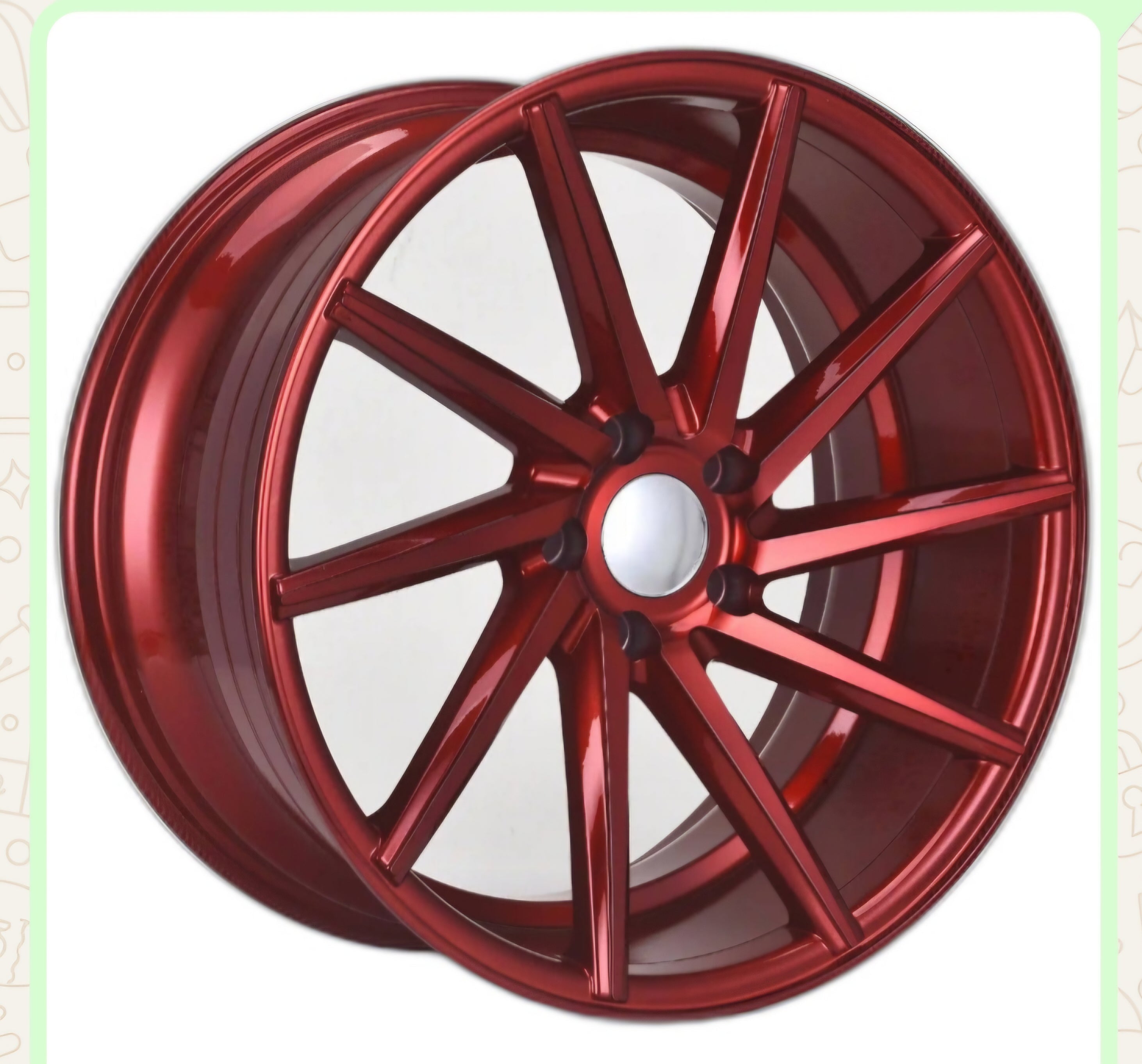 W013N 20X8.5 5X114.3 RED CB73.1 ET35