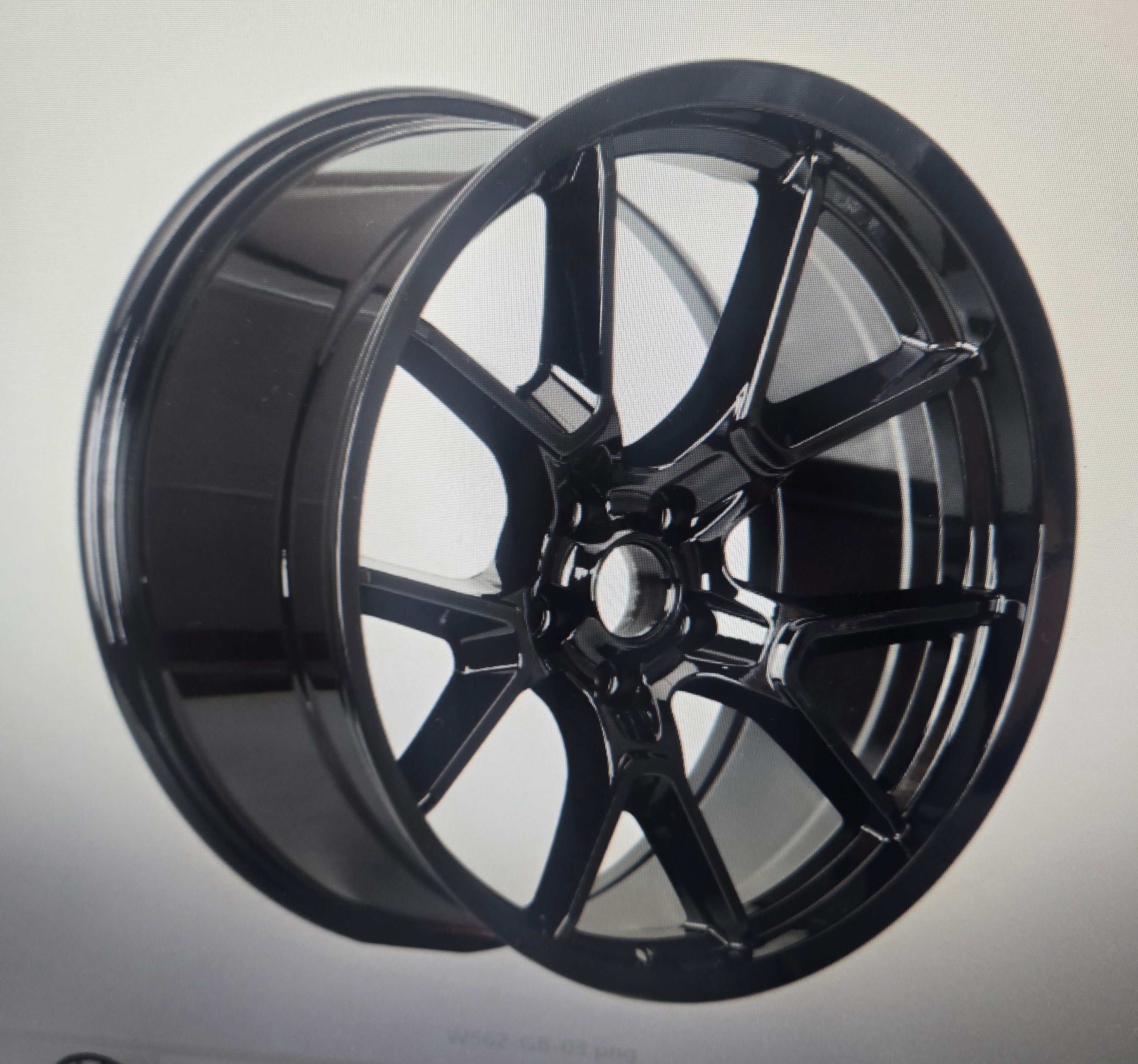 W562 20X10.5 5X115 GLOSS BLACK CB71.1 ET15