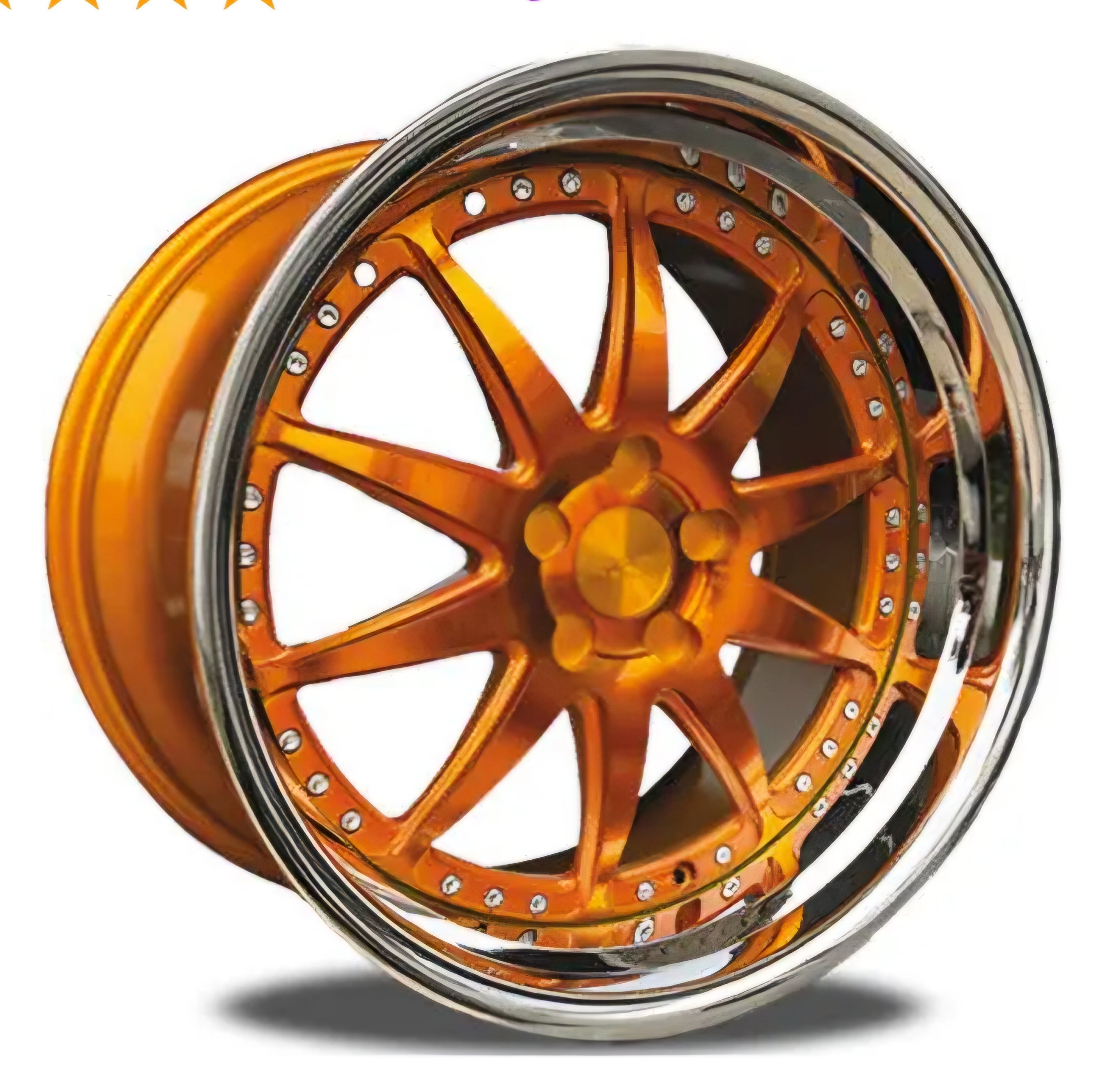 RENNEN CSL1 20X10.0 5X114.3 TINTED GOLD CHROME SSL LIP