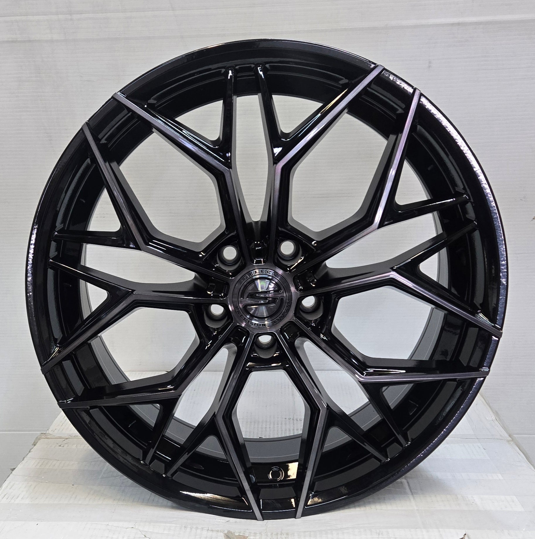 ARENA S105 20X9.0 5X120 GLOSS BLACK MACHINED FACE AND LIP