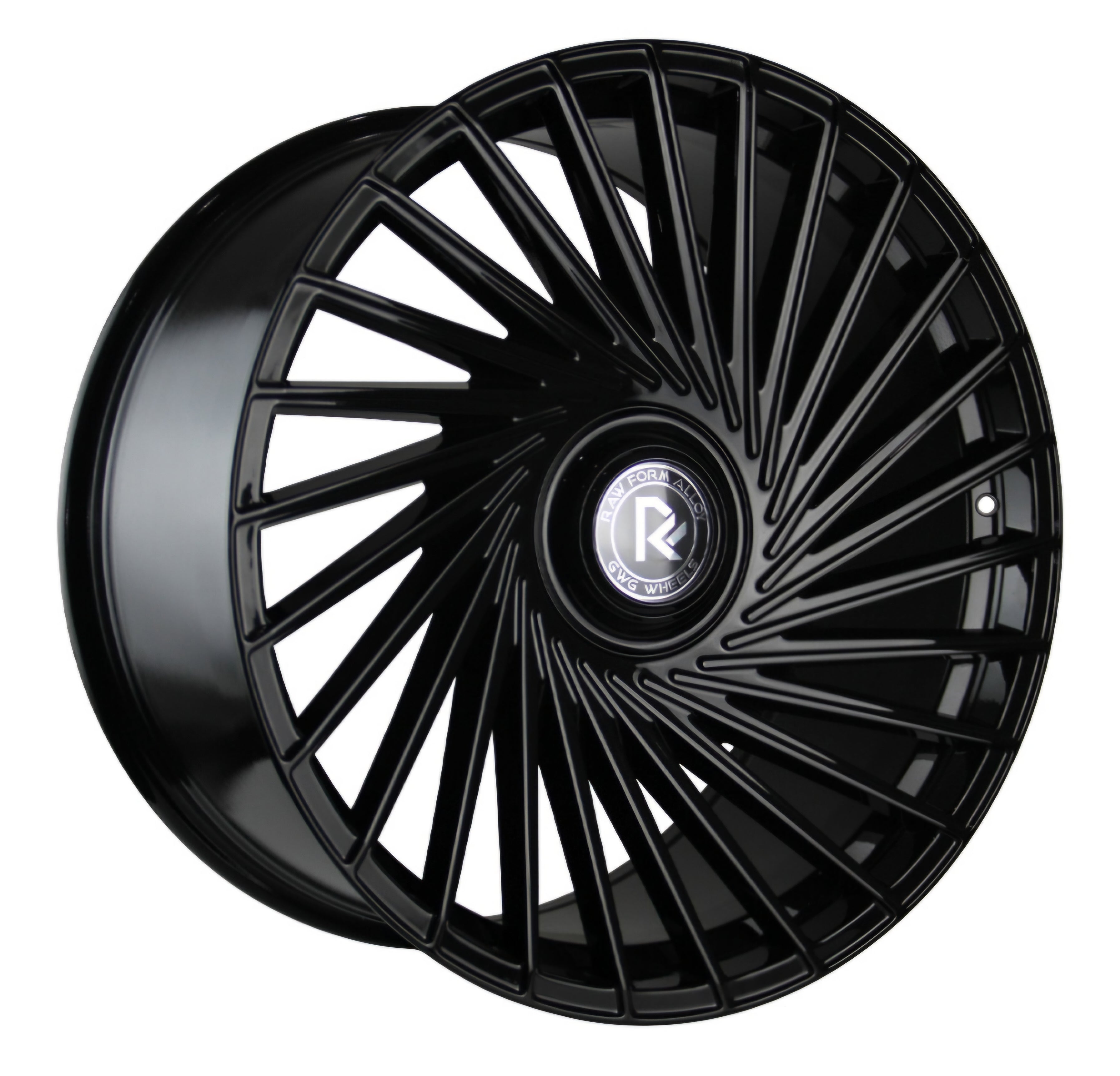 GWG RF2 22X10.5 5X120 GLOSS BLACK CB74.1 ET38