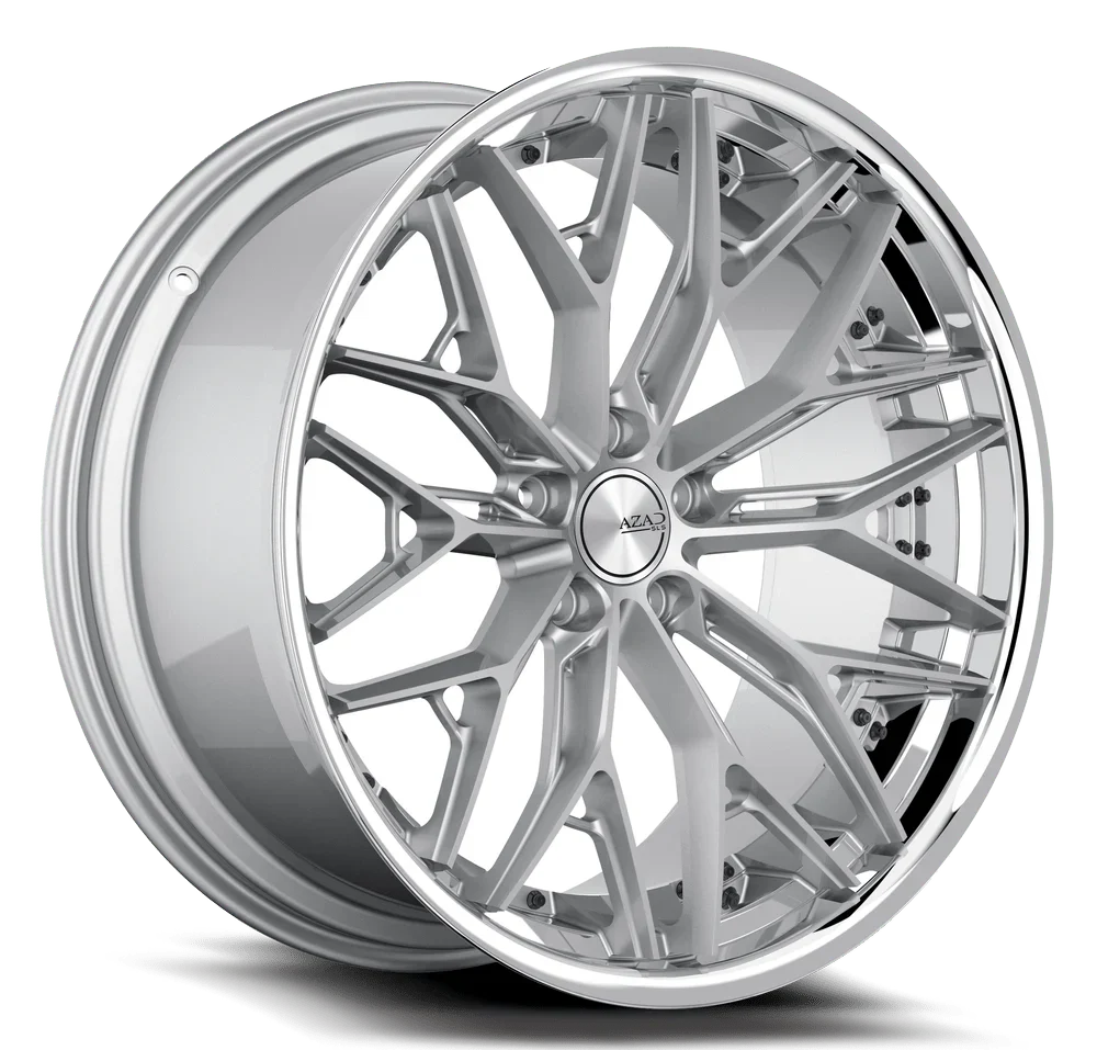 AZAD AZSL1.0 22X9.5 5X114.3 SILVER BRUSHED CB73.1 ET35