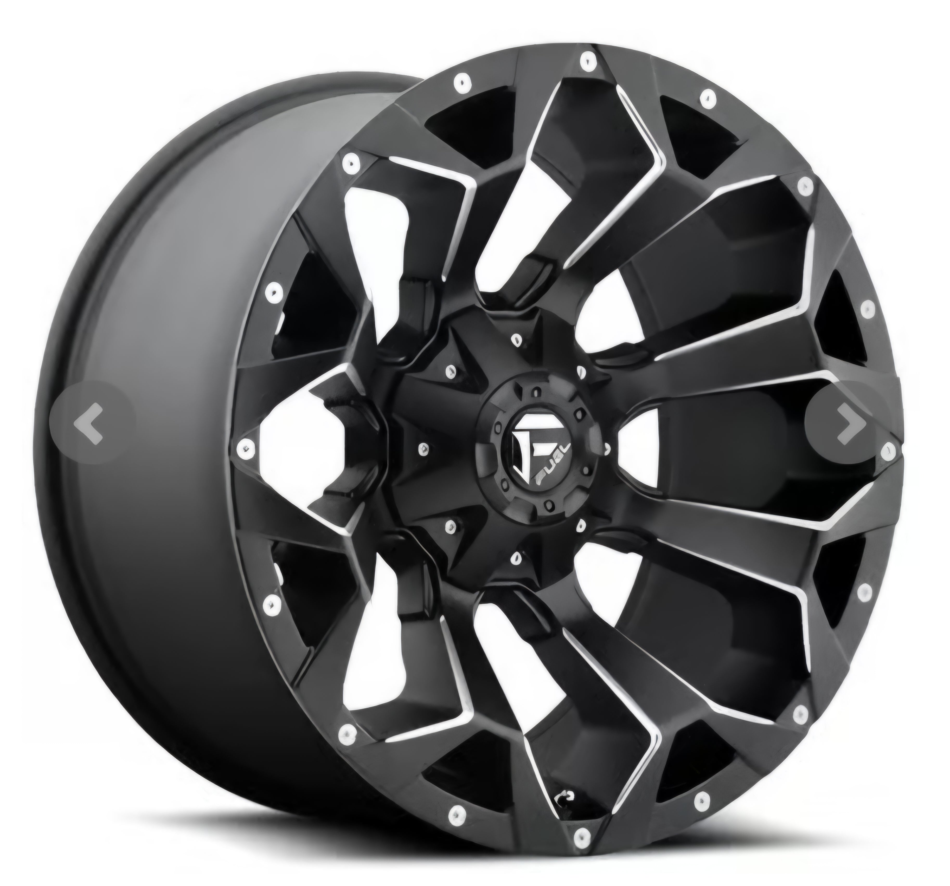 FUEL D546 22X10.0 5X114.3 5X127 MATTE BLACK MILLED CB78 ET18