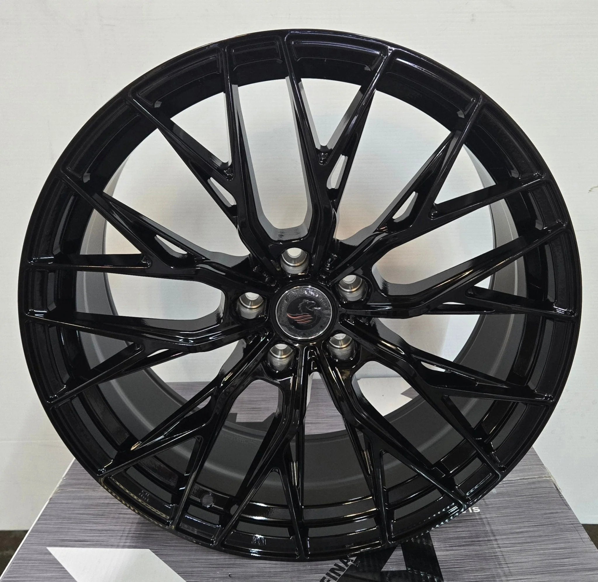 FF-06 20X9.0 5X112 5X114.3 GLOSS BLACK CB73.1 ET32