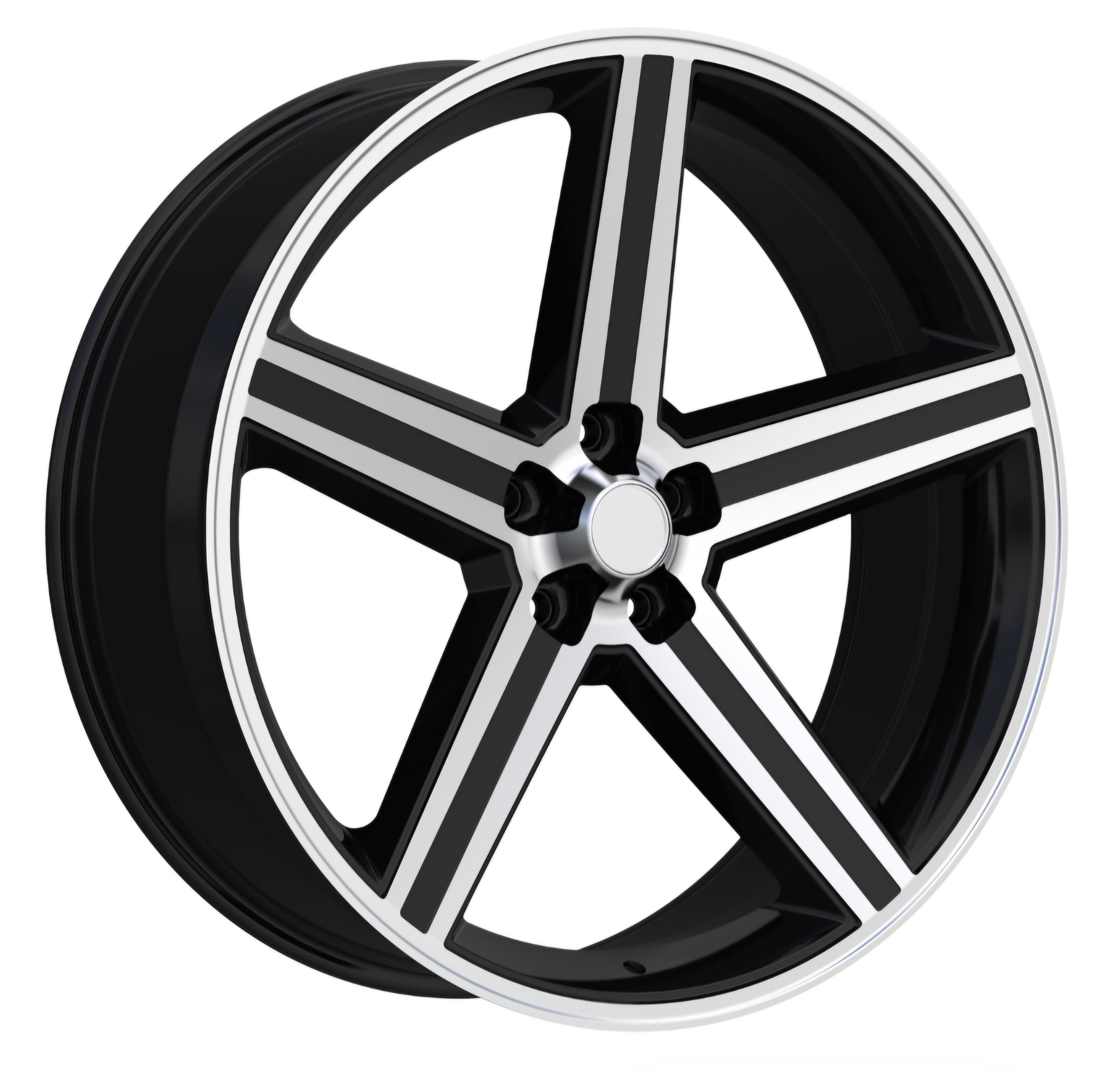248T-AM 22X9.0 5X120 BLACK MACHINED FACE CB74.2 ET10