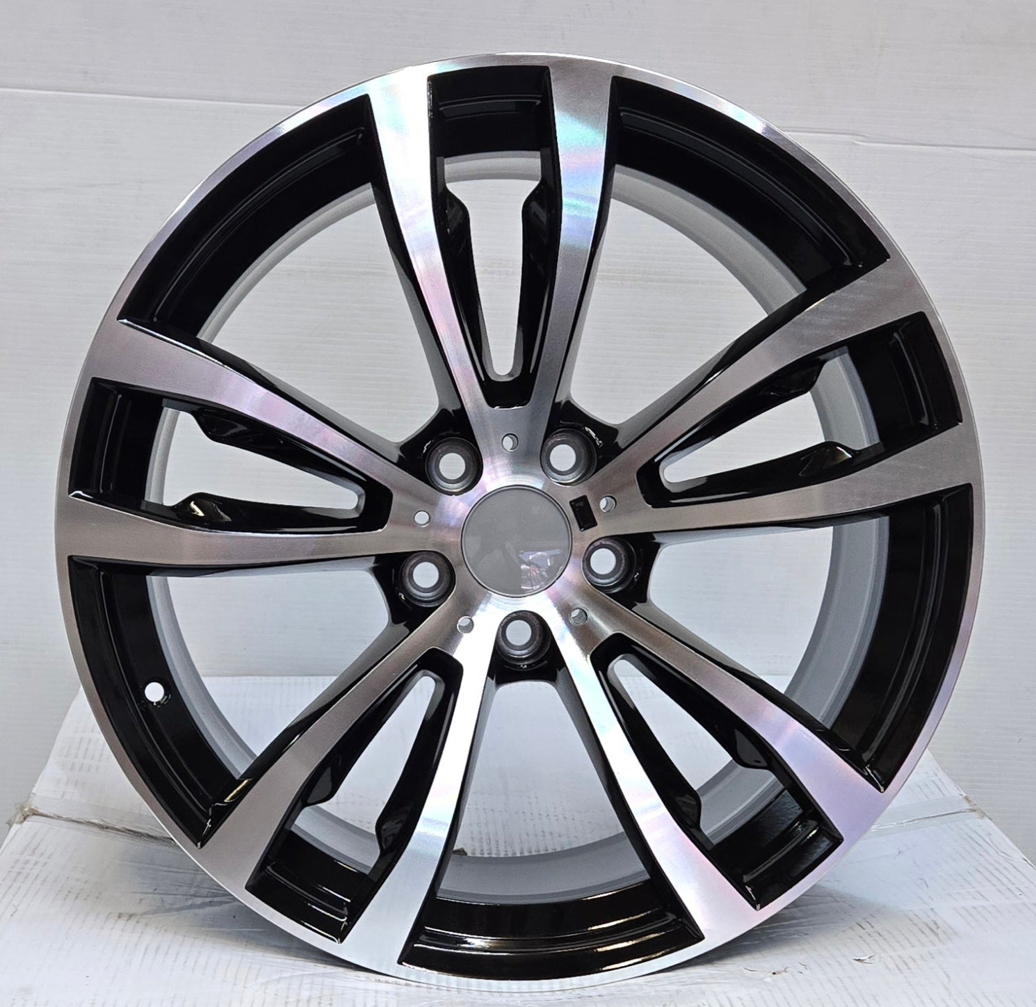 WCL201 20X10.0 5X120 BLACK MACHINED FACE  CB74.1 ET38