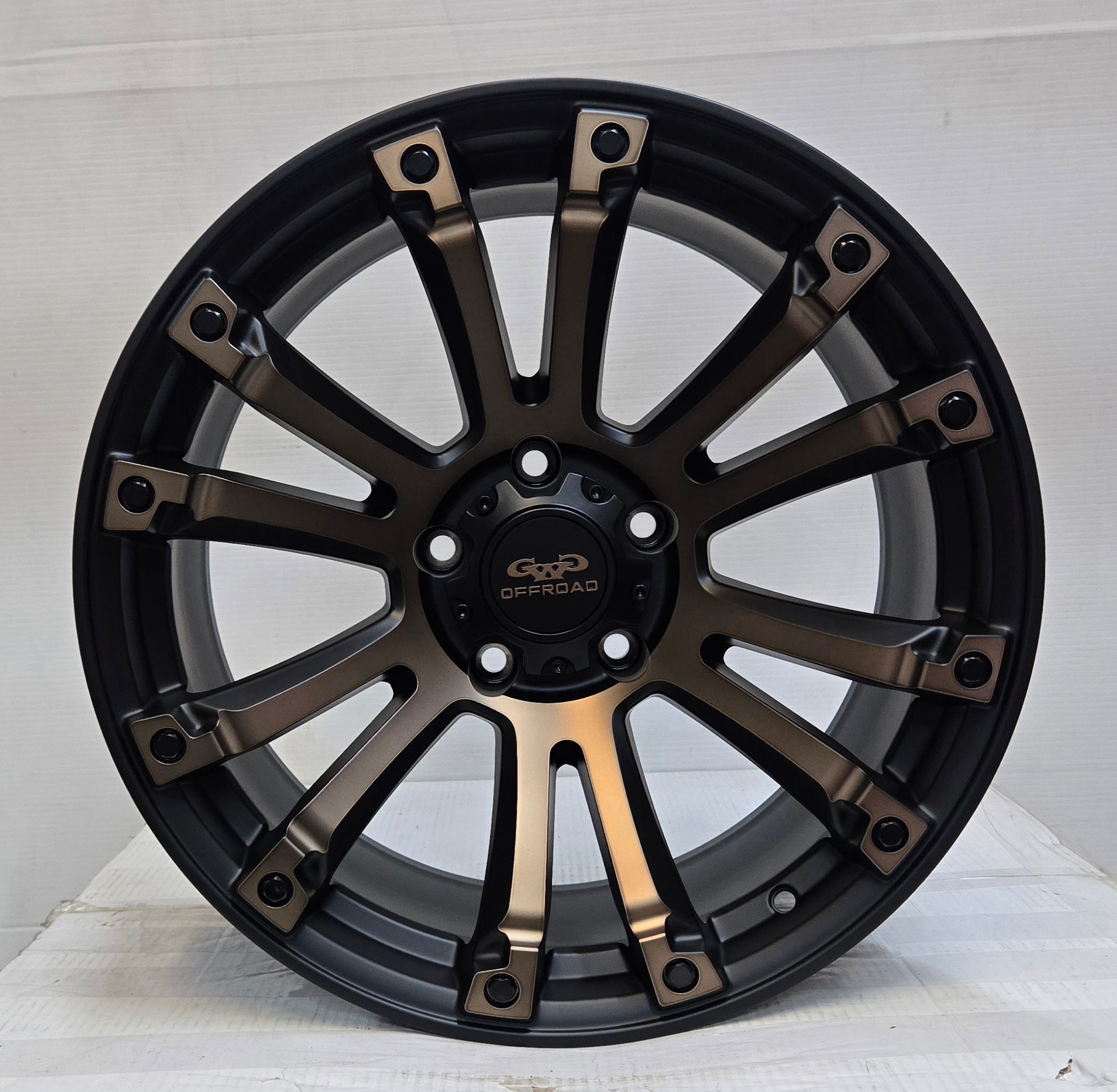 GWG G02 18X9.0 5X127 SATIN BLACK MACHINED FACE BRONZE TINT CB71.5 ET-12