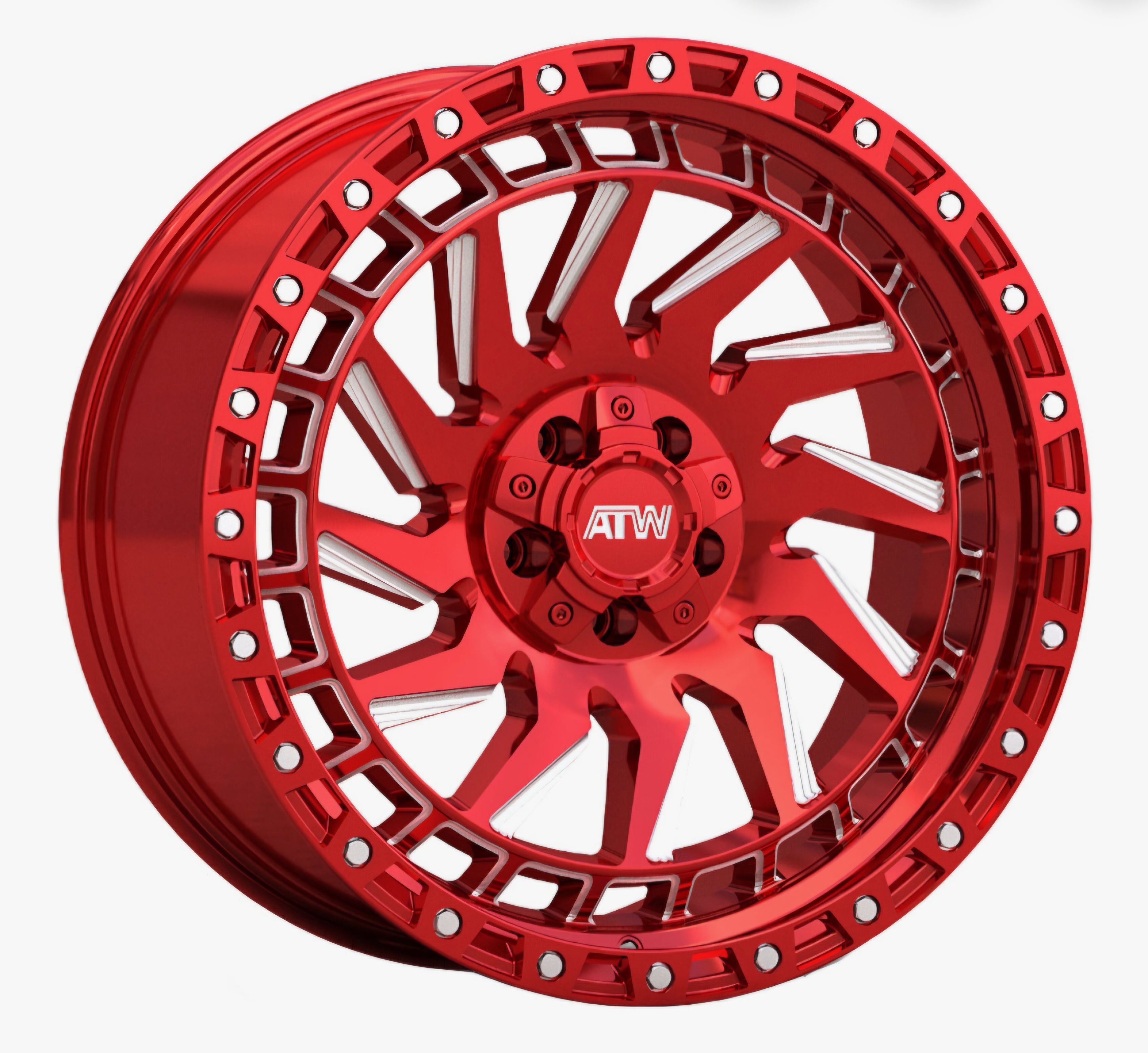 ATW CULEBRA 20X10.0 5X114.3 5X127 CANDY RED MILLED CB71.5 ET18