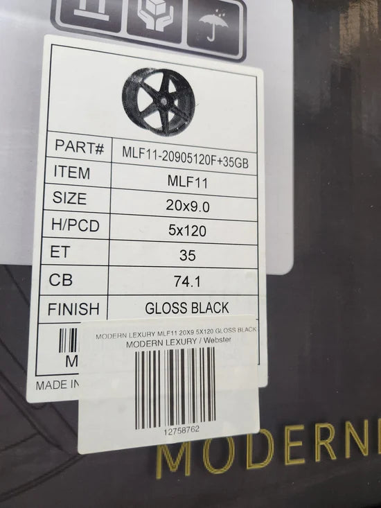 MODERN LEXURY MLF11 20X9 5X120 GLOSS BLACK