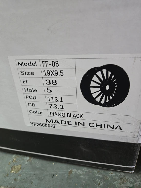 PEGASUS FF-08 19X9.5 5X112 5X114.3 PIANO BLACK CB73.1 ET38
