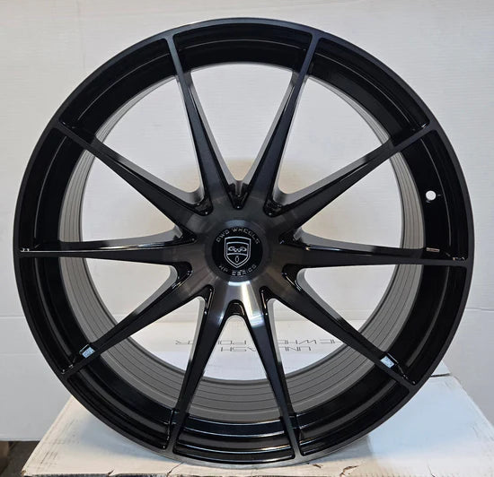 GWG HP4 20X9.0 5X114.3 GLOSS BLACK DARK TINT CB74.1 ET35