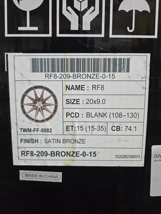 GWG RF8 20X9.0 BLANK BRONZE