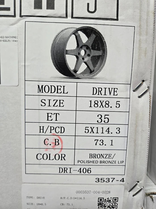 TRAKLITE DRIVE 18X8.5 5X114.3 BRONZE MACHINED MACHINED LIP