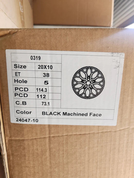 PEGESUS-0319 Si-01 20x10 5x114.3 5X112 GLOSS BLACK MACHINED FACE CB73.1 ET38