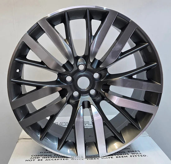 1278 22x10 5x120 DARK GREY POLISHED