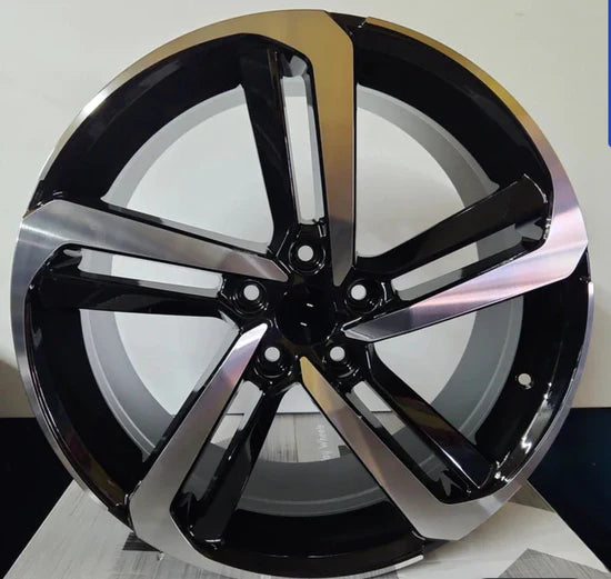 H837F 17x7.5 5x114.3 GLOSS BLACK MACHINED FACE