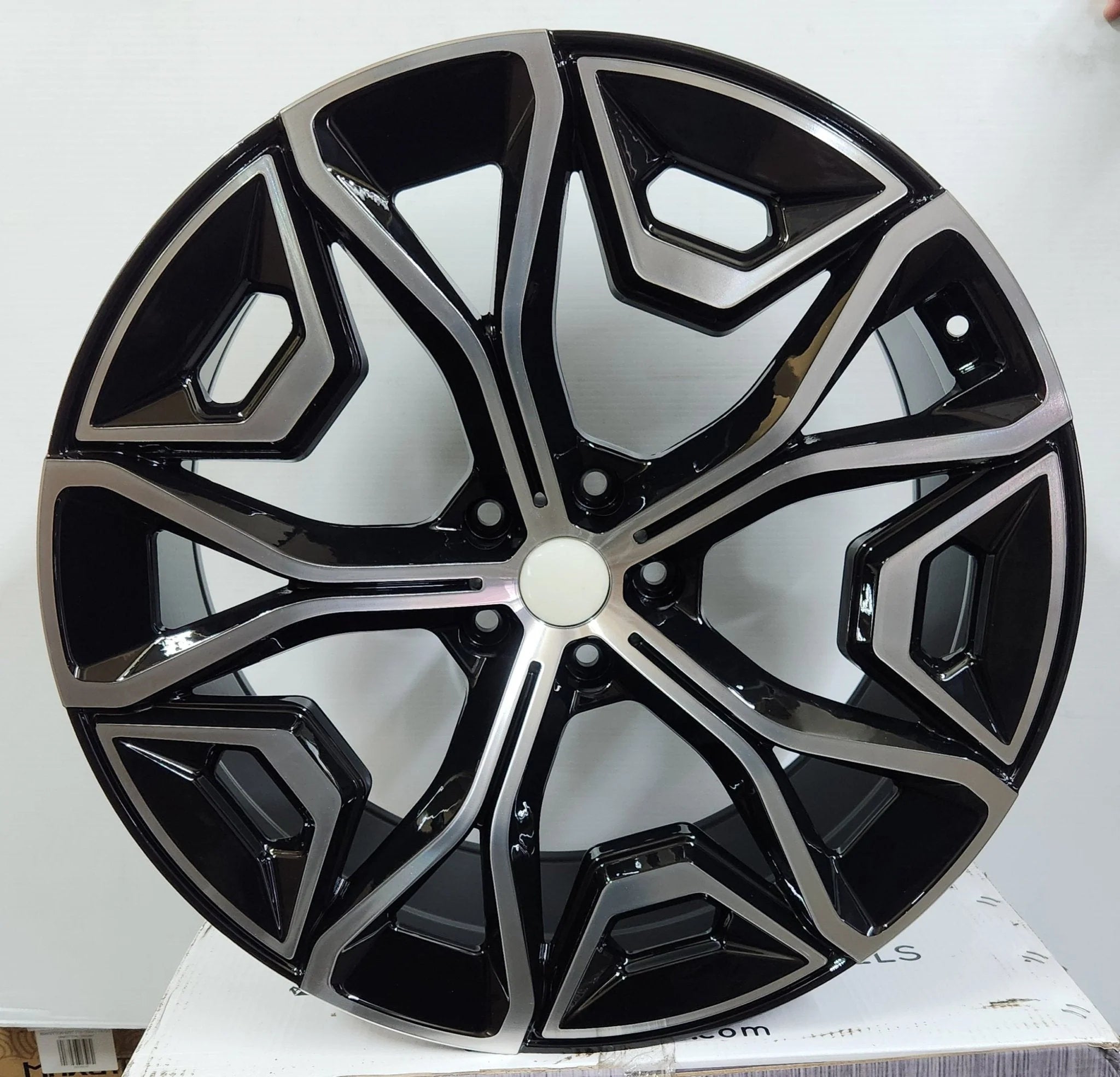 OE-541 20X9.5 5X112 BLACK MACHINED FACE CB66.6 ET37