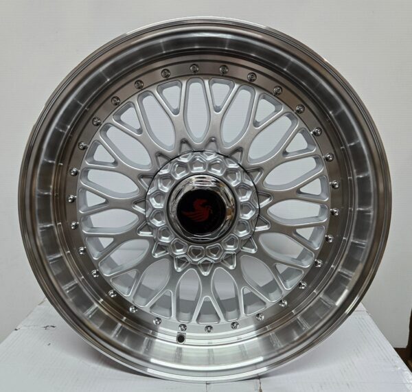 RBM1 19X/8.5 5X112 5X114.3 5X120 SILVER MACHINED LIP CB74.1 ET32