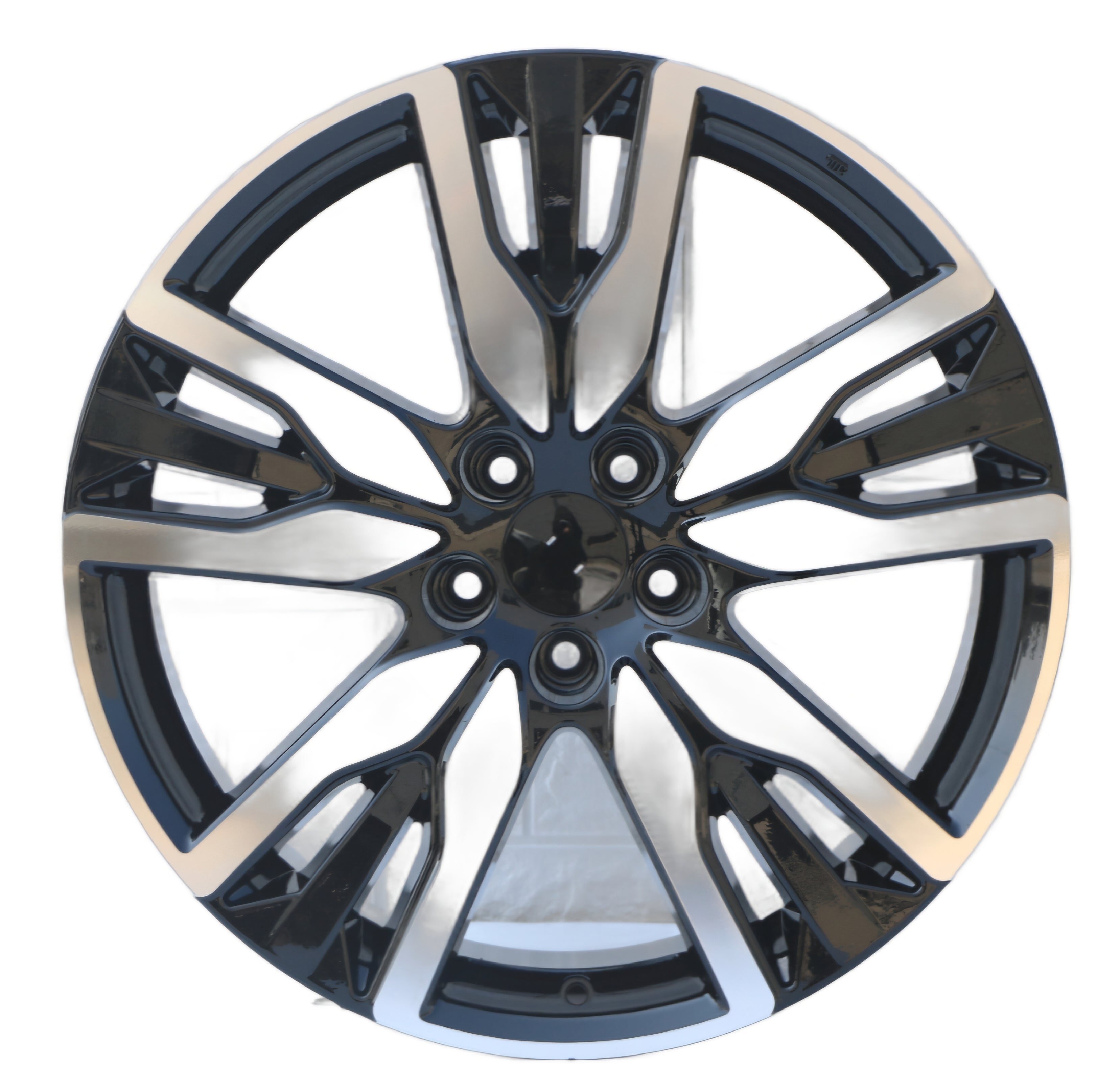W319 20X8.0 5X114.3 BLACK MACHINED FACE CB64.1 ET55