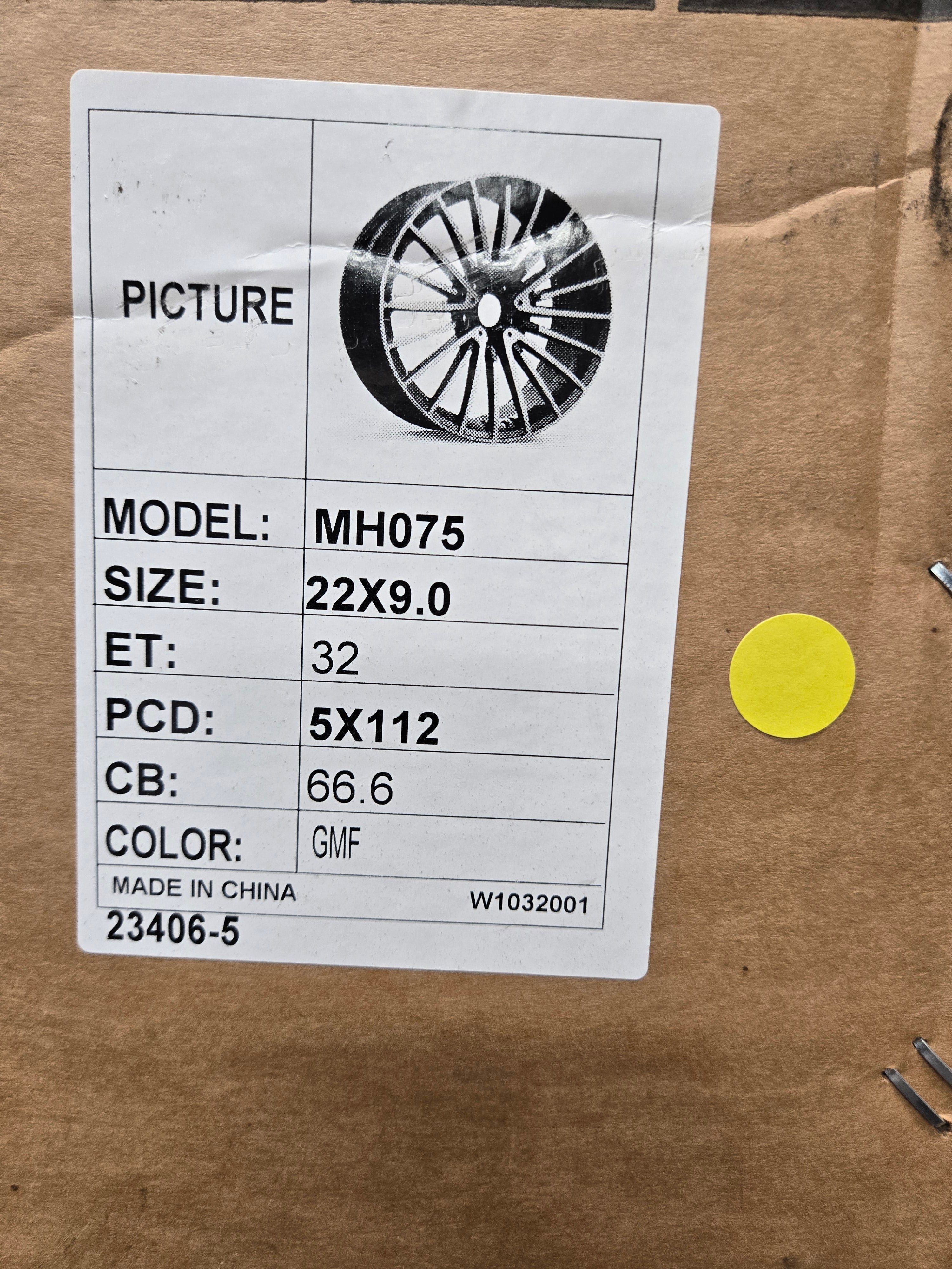 OE-0235 RM57 22X9.0 5X112 GUNMETAL MACHINED FACE CB66.1 ET32