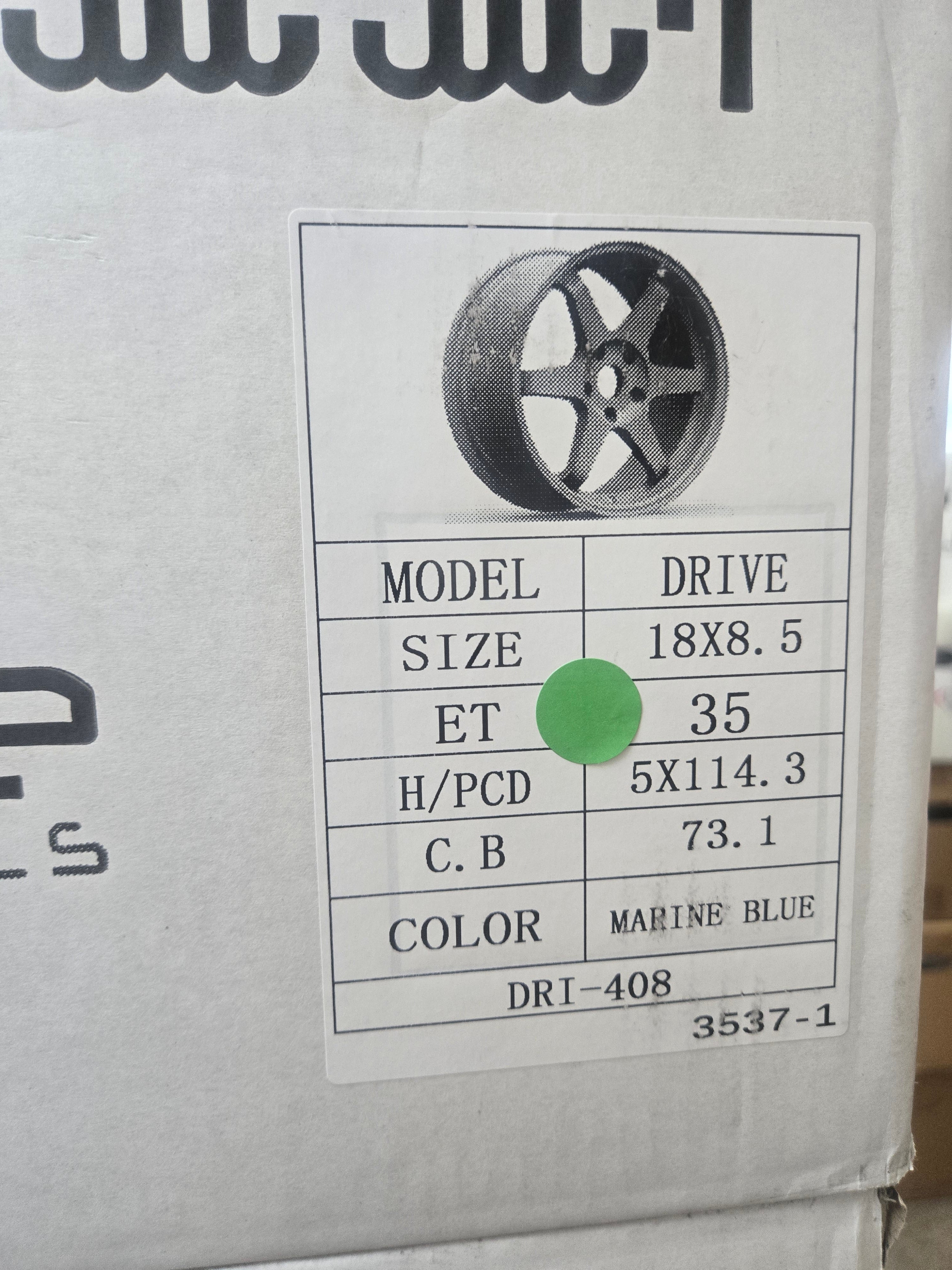 TRAKLITE DRIVE 18X8.5 5X114.3 MATTE MARINE BLUE CB73.1 ET35