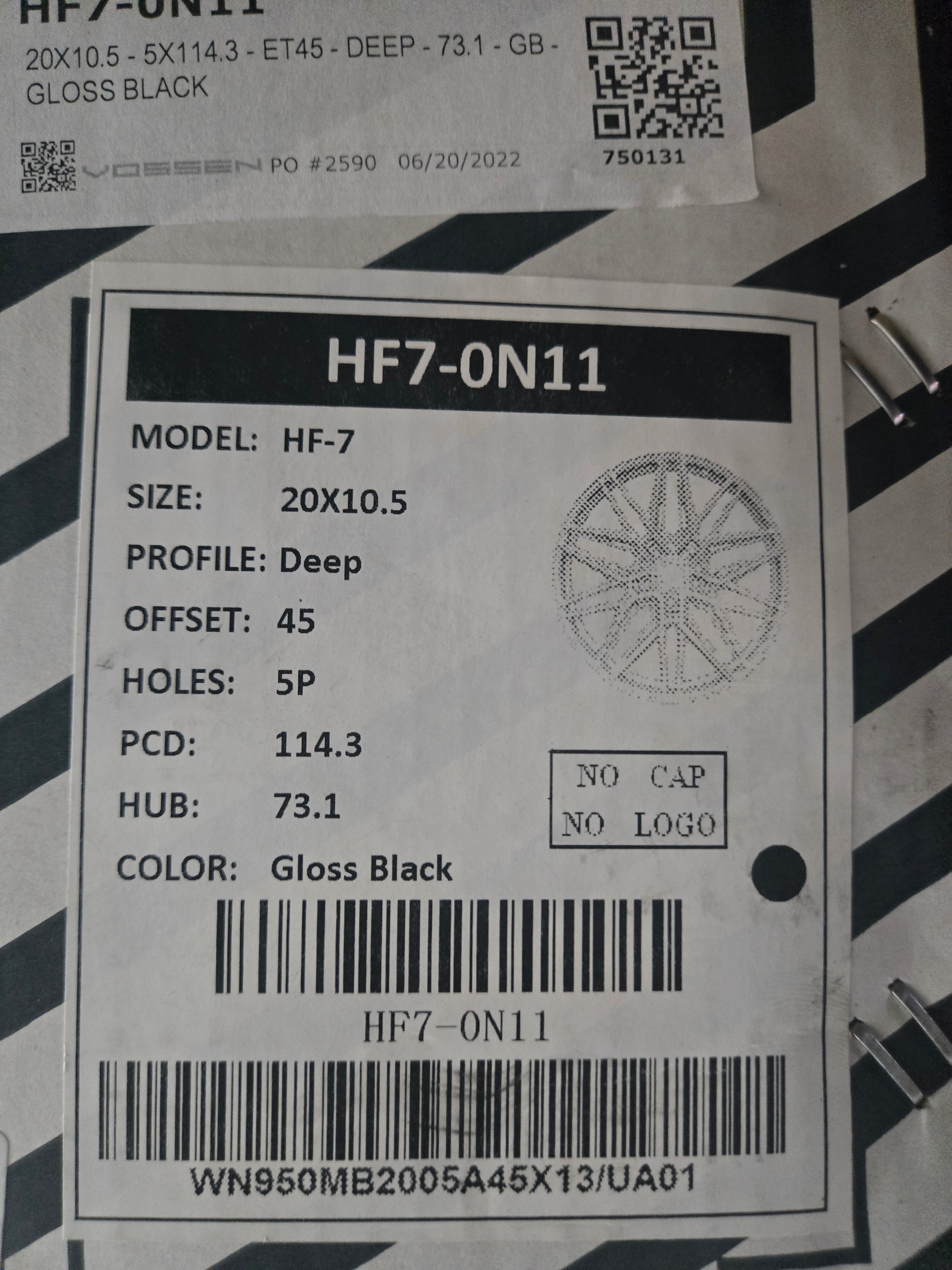 VOSSEN HF-7 20X10.5 5X114.3 BRONZE CB73.1 ET45