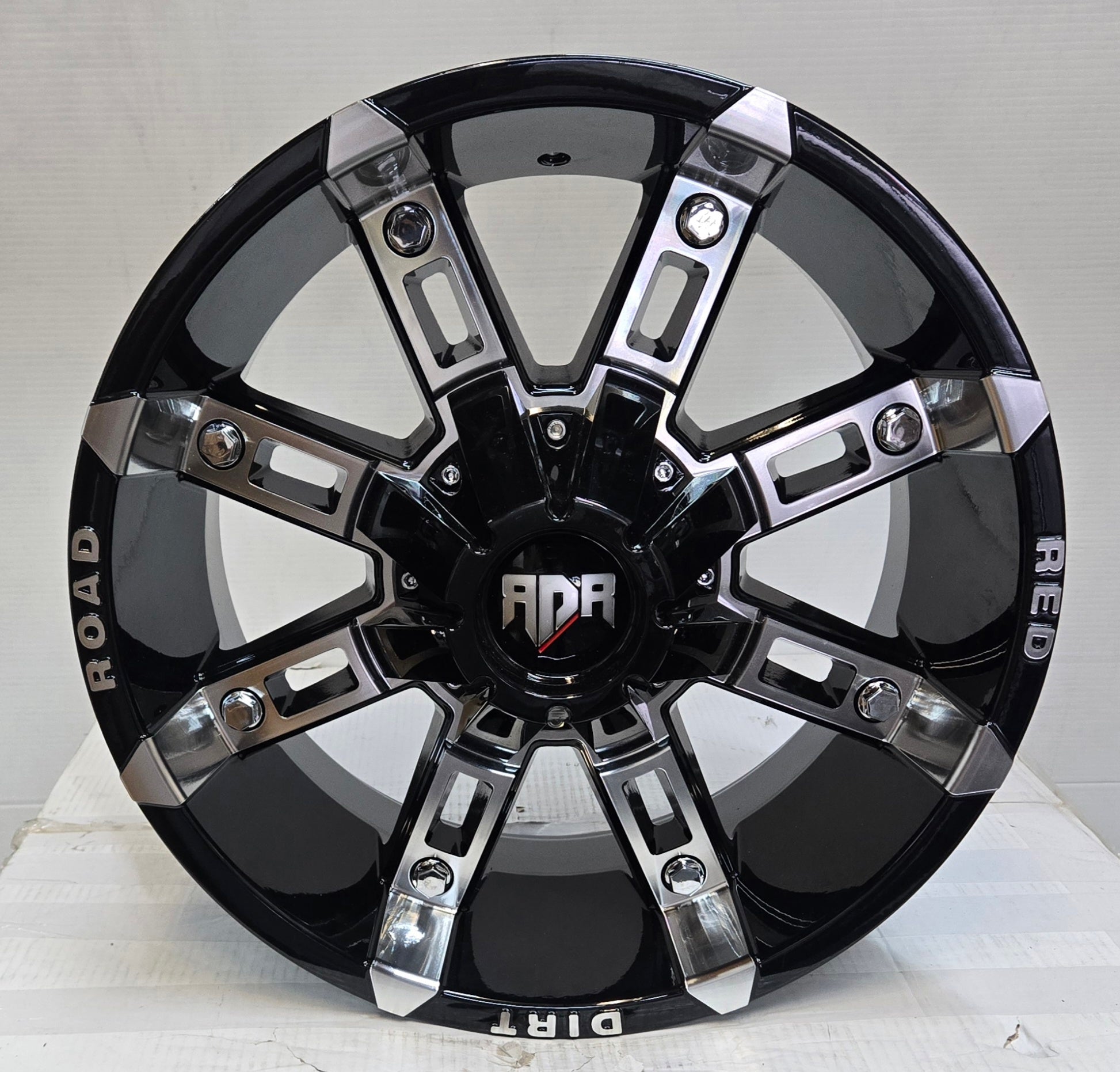 RD6 17X9.0 6X135 BLACK MACHINED FACE CB87.1 ET12