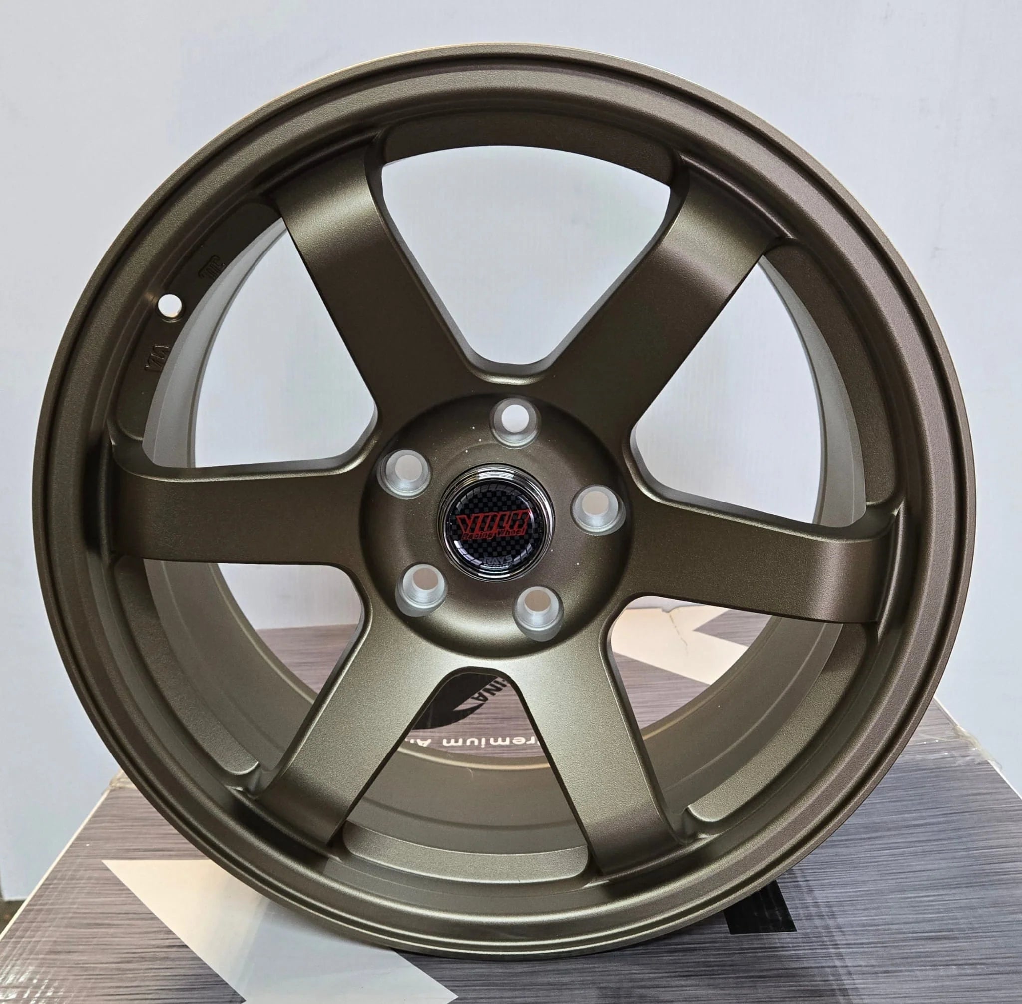 ZS-108 TE37 STYLE 18X8.5 5X112 5X114.3 MATTE BRONZE