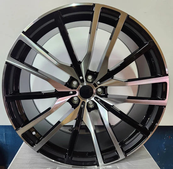 W726 22X11.0 5X120 BLACK MACHINED FACE CB74.1 ET40