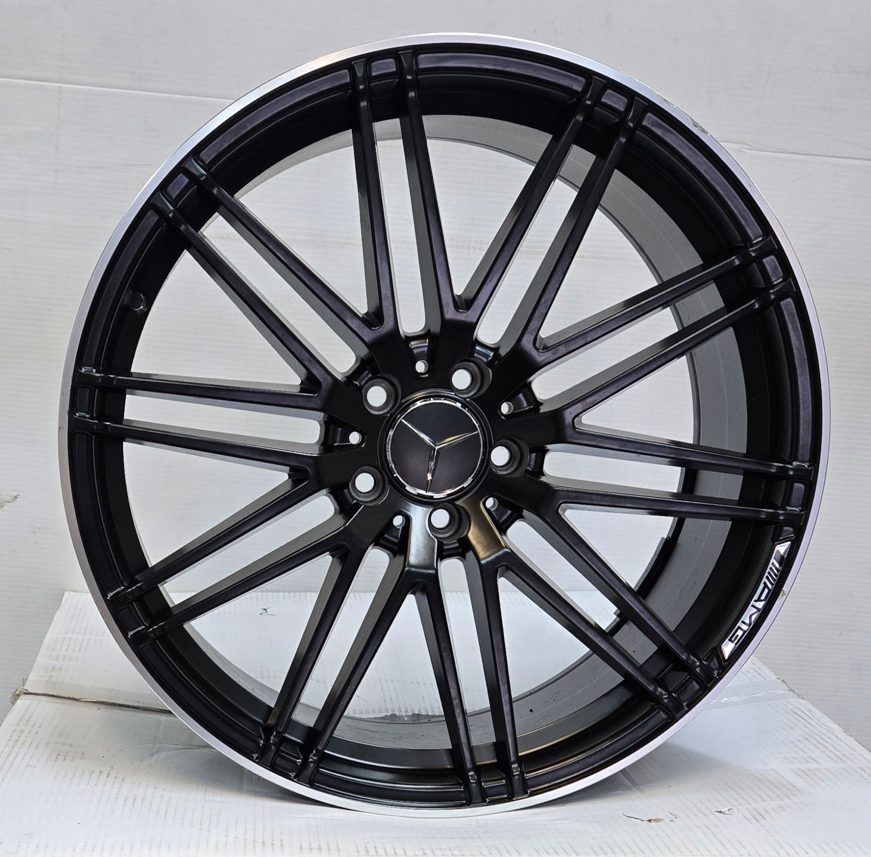 873 20X8.5 5X112 SATIN BLCK MACHINED LIP CB66.6 ET35