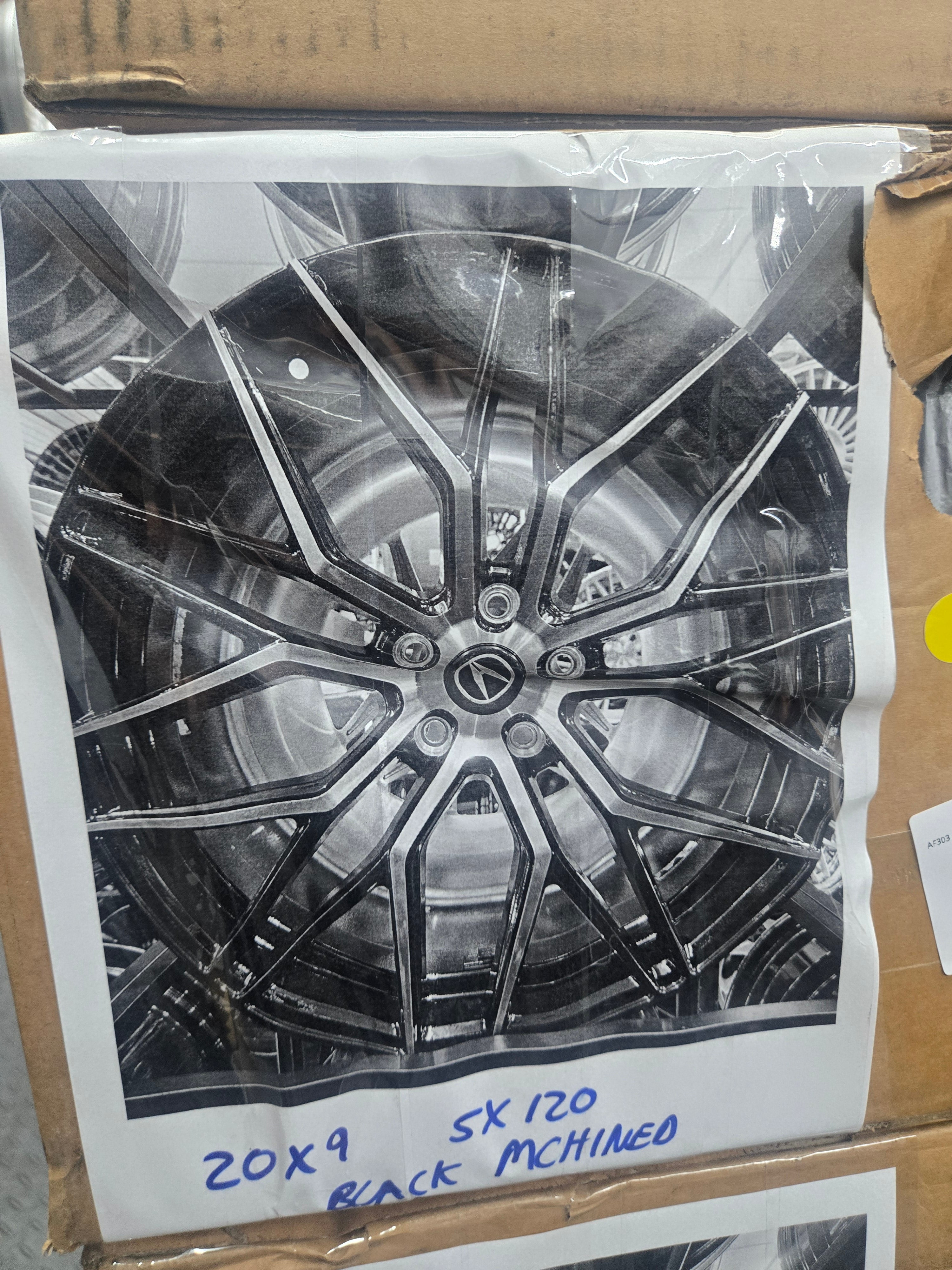 AF303 20X9.0 5X120 BLACK MACHINED FACE CB73.1 ET35