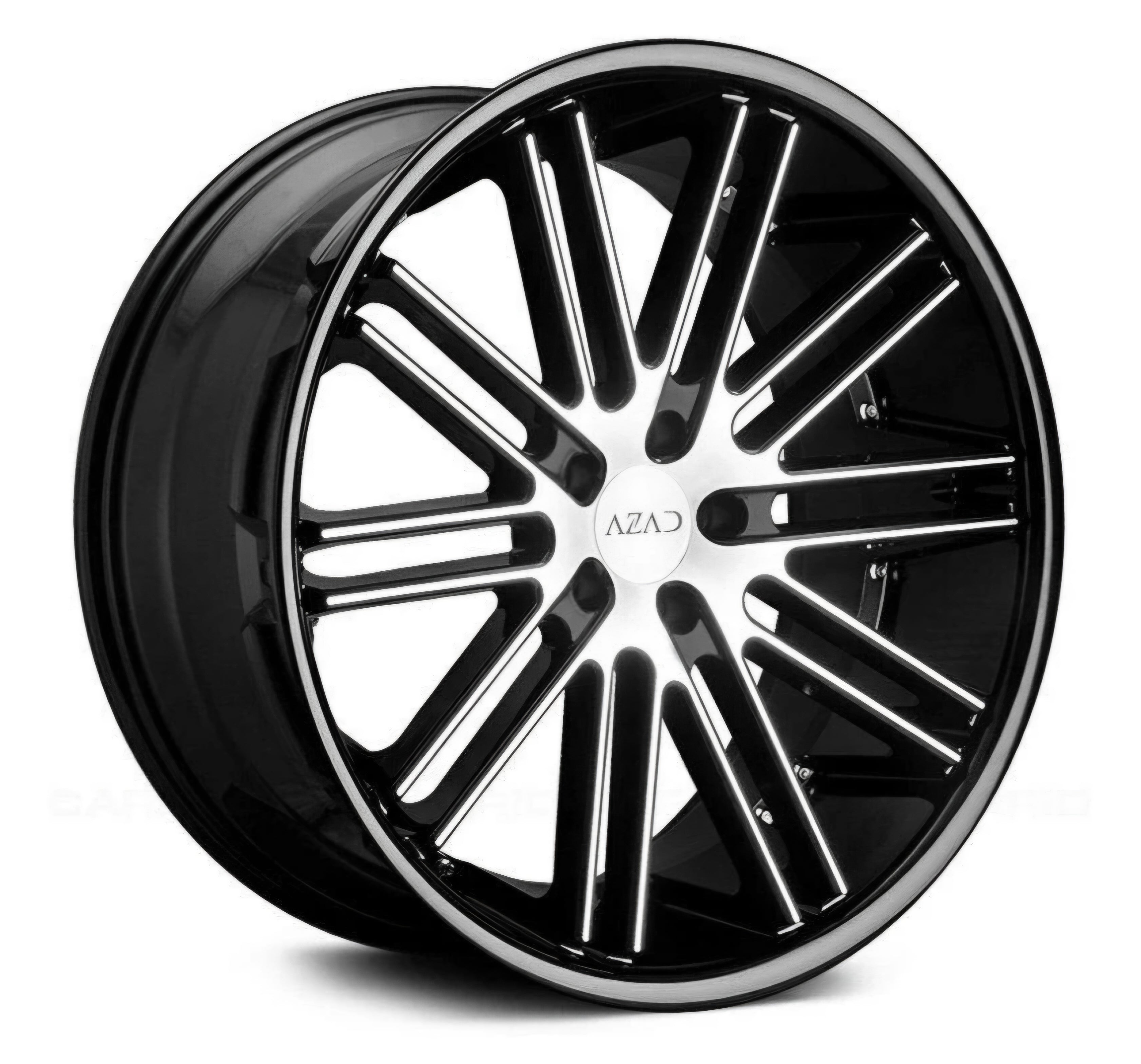 AZAD AZ22 22X9.0 5X120 BLACK MACHINED FACE CB72.56 ET30