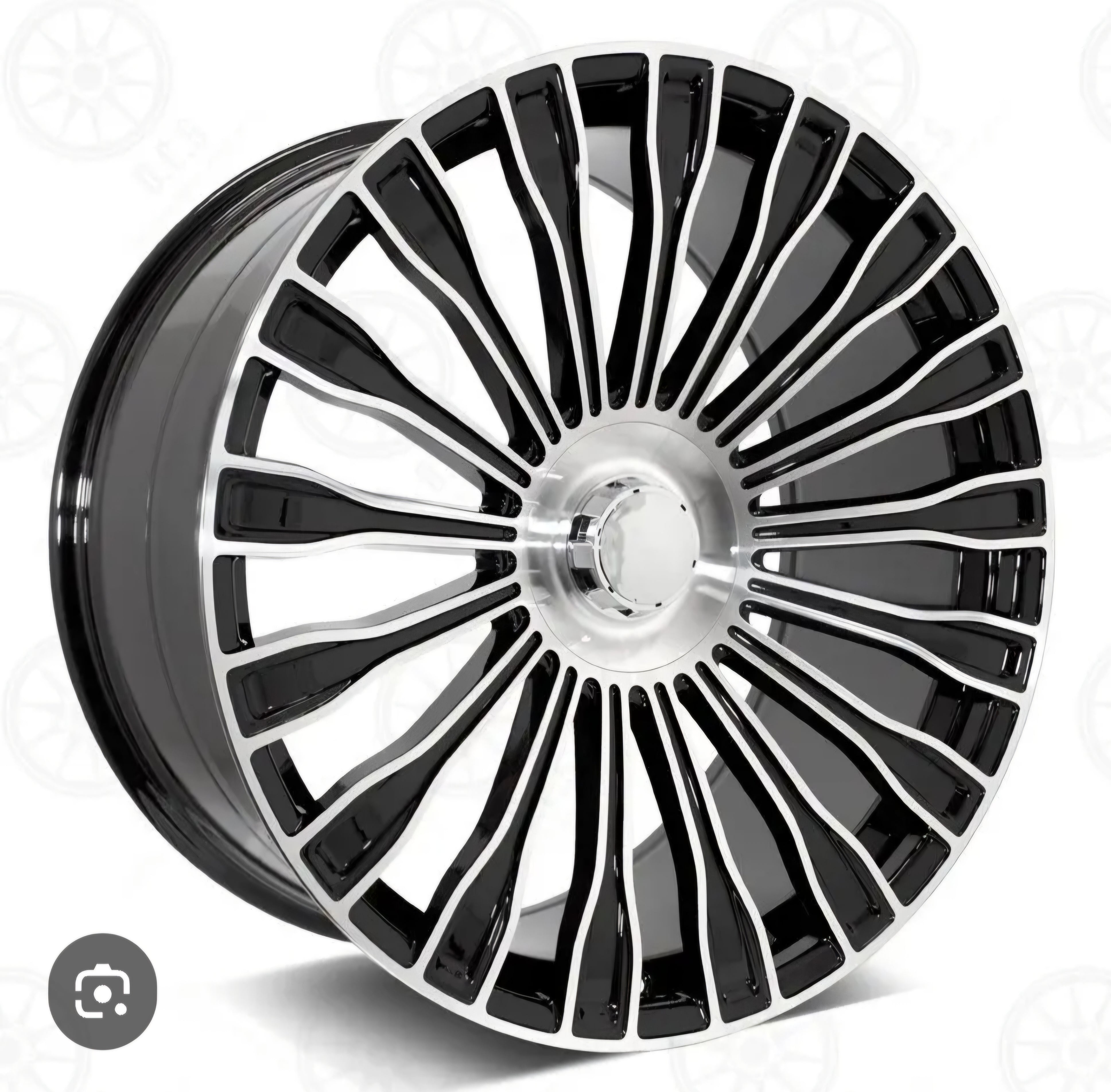 RM66 22X10.5 5X112 BLACK MACINED FACE CB66.6 ET43