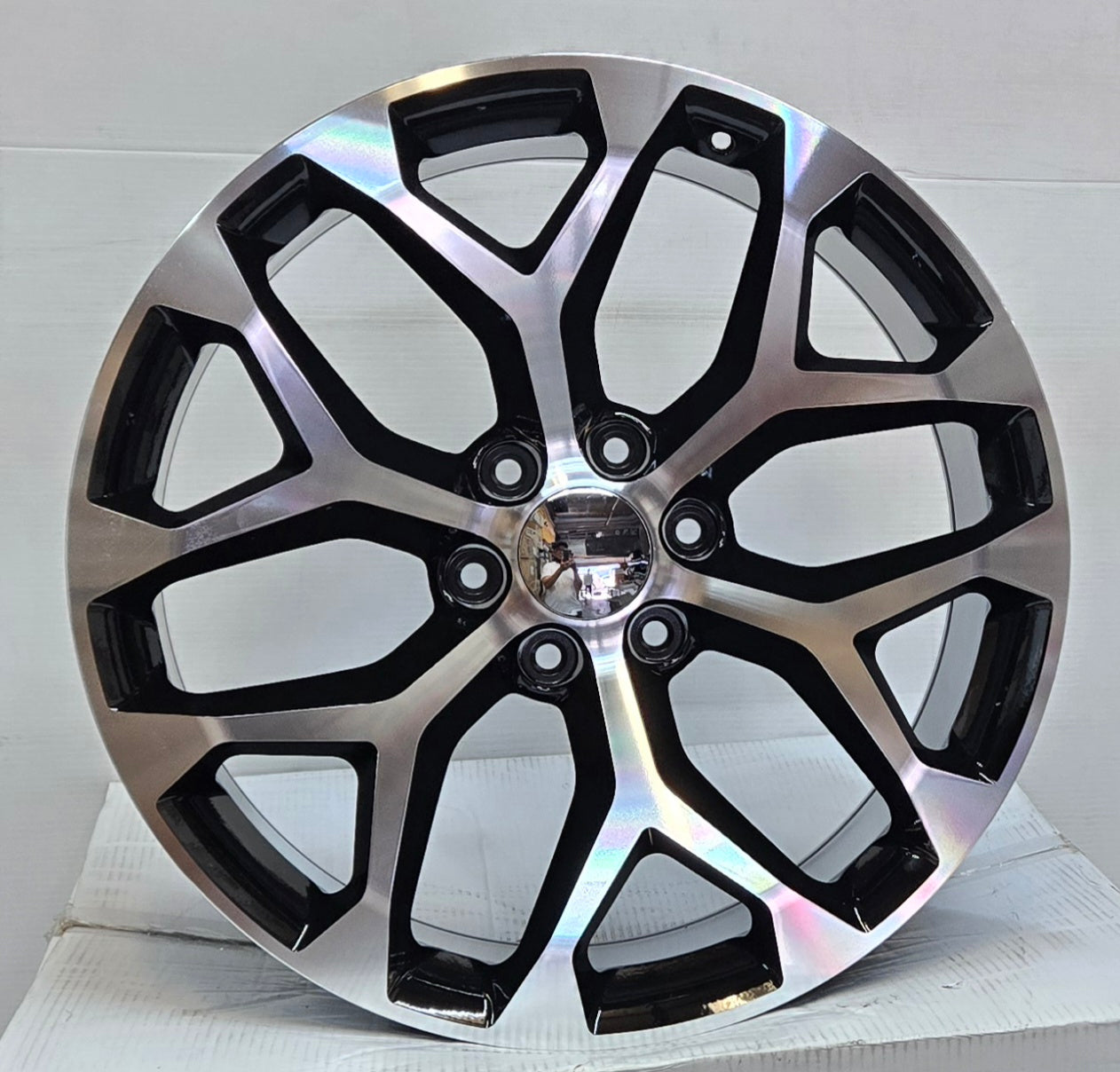 REP348 20X9.0 6X139.7 BLACK MACHINED FACE CB78.1 ET25