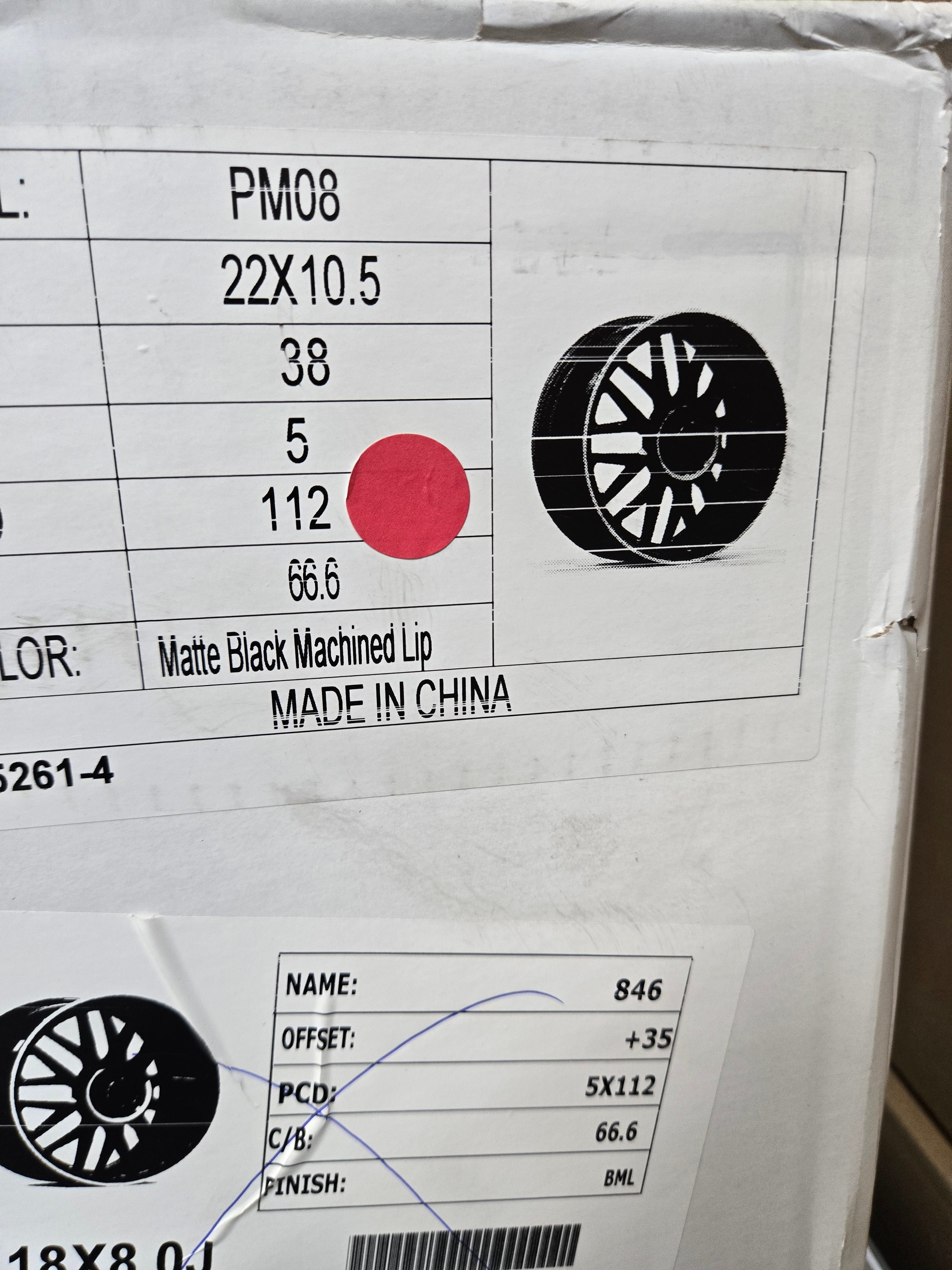 OE-1118 22X10.5 5X112 PIANO BLACK MACHINED FACE CB66.1 ET40
