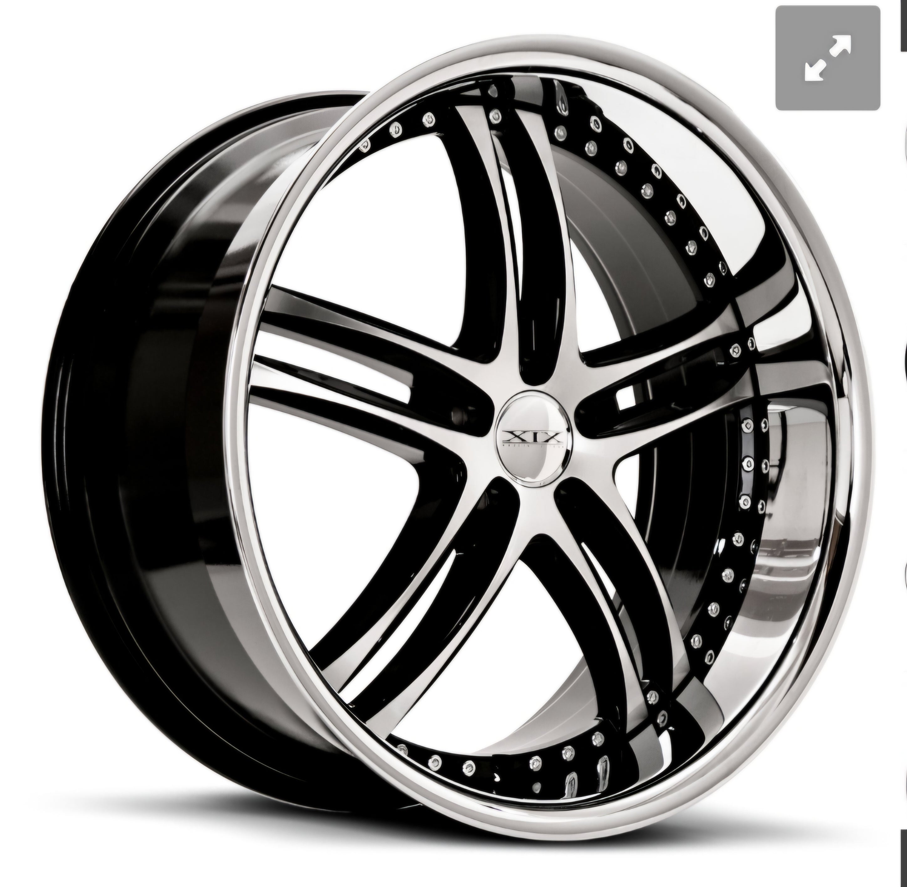 XIX X15 22X9.0 5X120 BLACK MACHINED FACE CB72.2 ET30