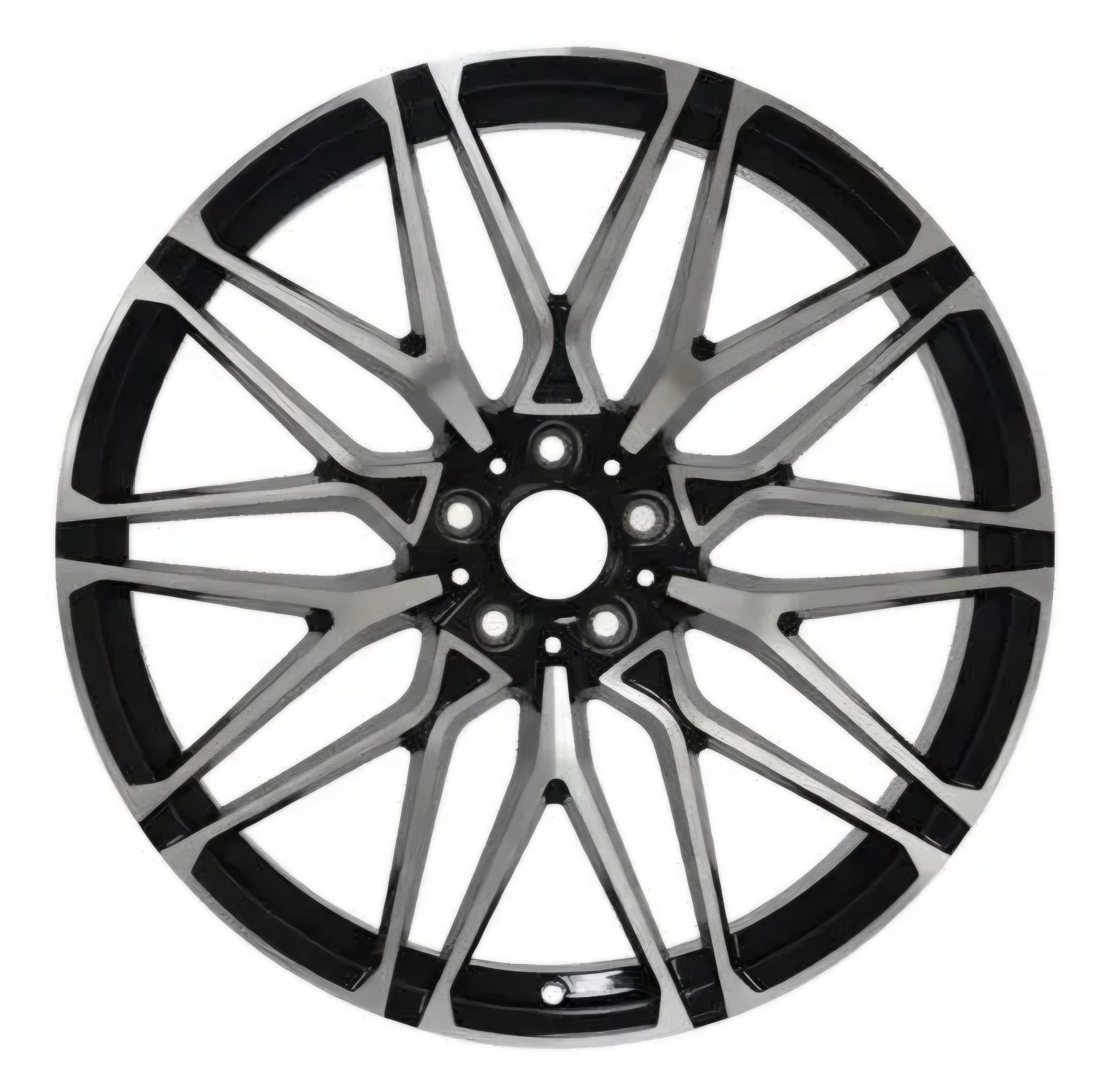 W741 22X9.0 5X112 BLACK MACHINED FACE CB66.6 ET32