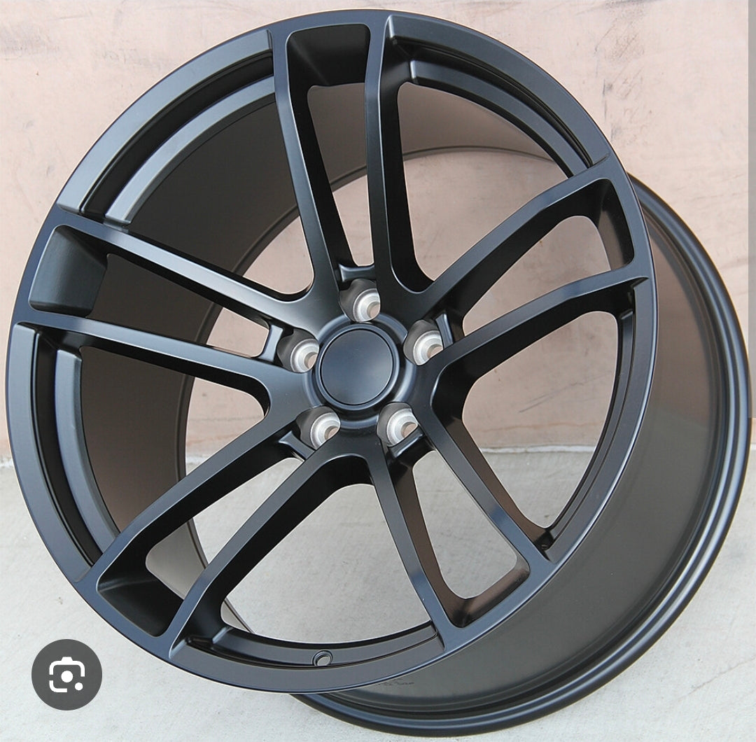 D003 20X9.5 5X115 MATTE BLACK CB71.6 ET18