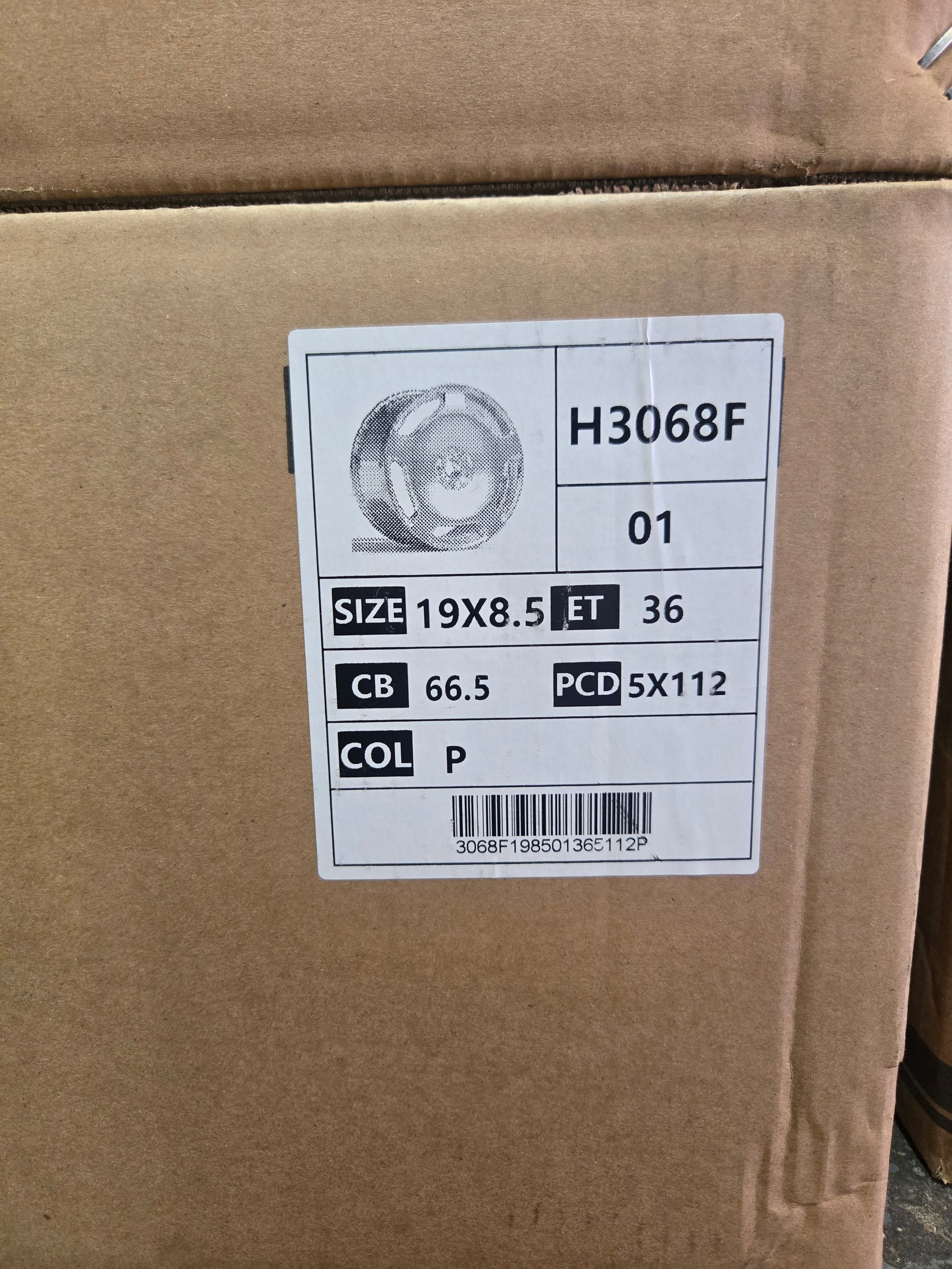 H3068 19X8.5 5X112 EXTRA HIGH SPEED POLISHED CB66.56 ET36