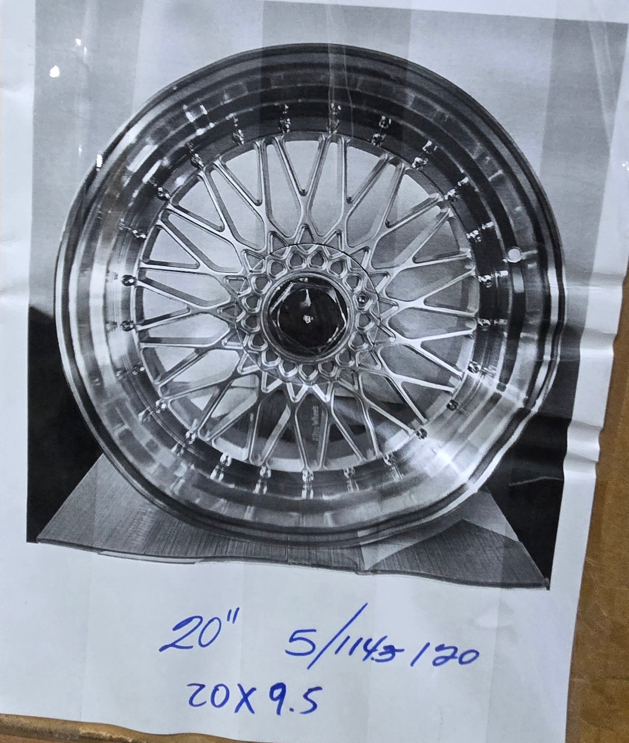 AY679 20X9.5 5X114.3 5X120 SILVER CB73.12 ET35