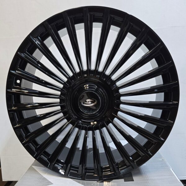 FF02 22X9.0 5X112 GLOSS BLACK CB66.6 ET28