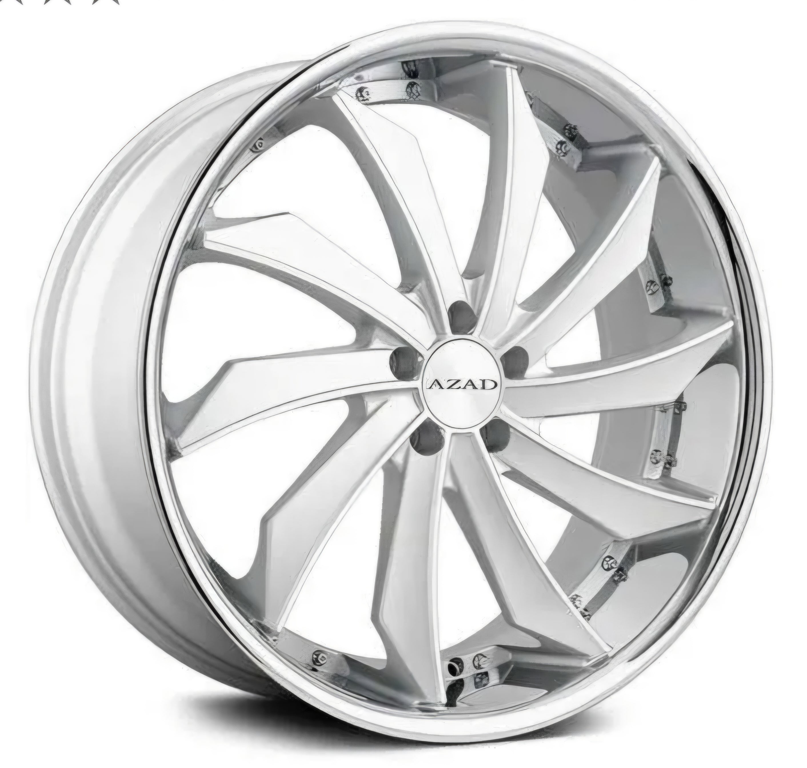 AZAD 911 22X10.5 BLANK SILVER SSLIP CB72.1 ET40