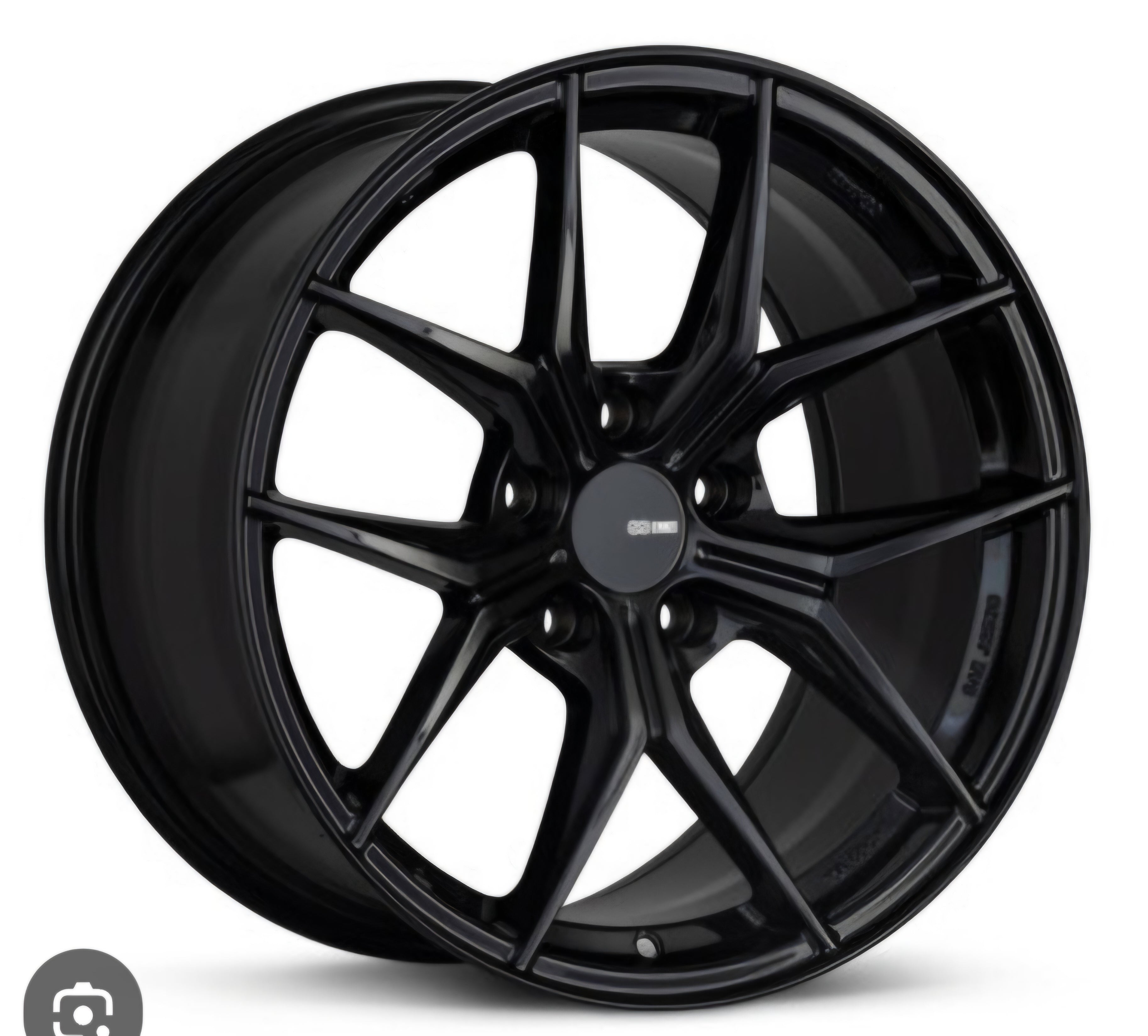 STR 909 20X8.5 5X120 GLOSS BLACK  CB72.1 ET35
