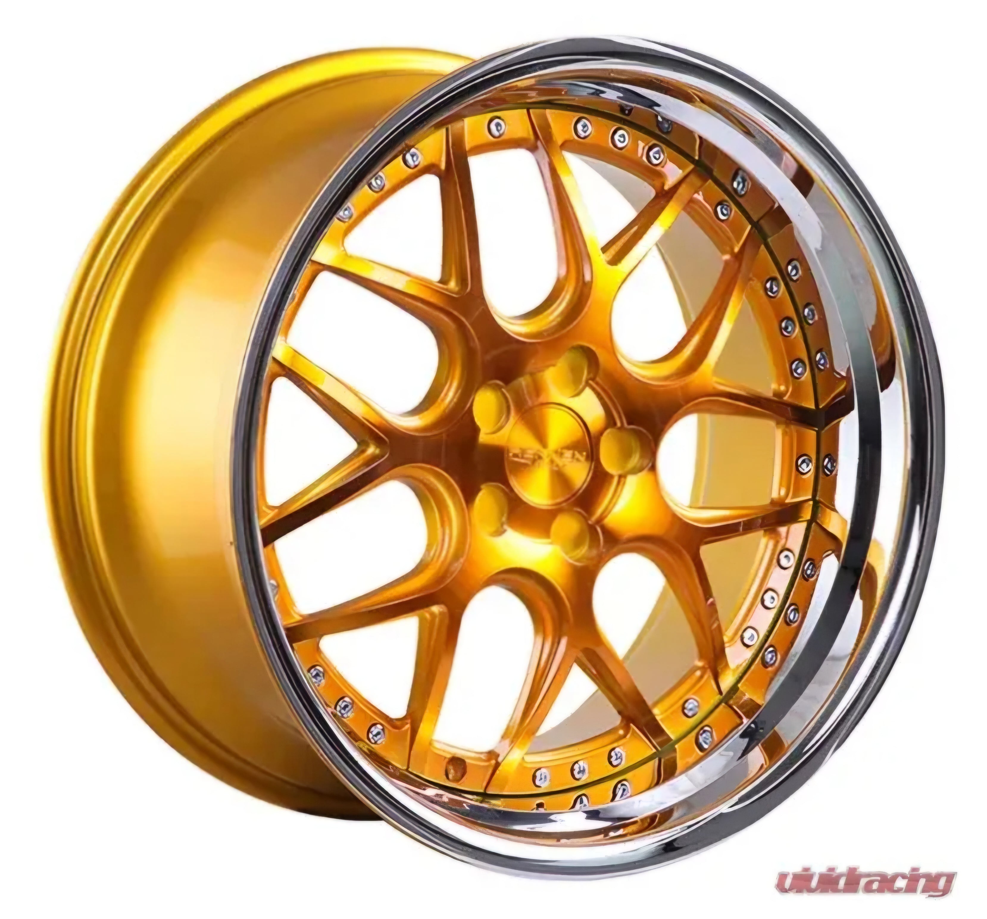 RENNEN CSL2 20X8.5 5X120 TINTED GOLD CHROME SSL LIP CB74.1 ET33
